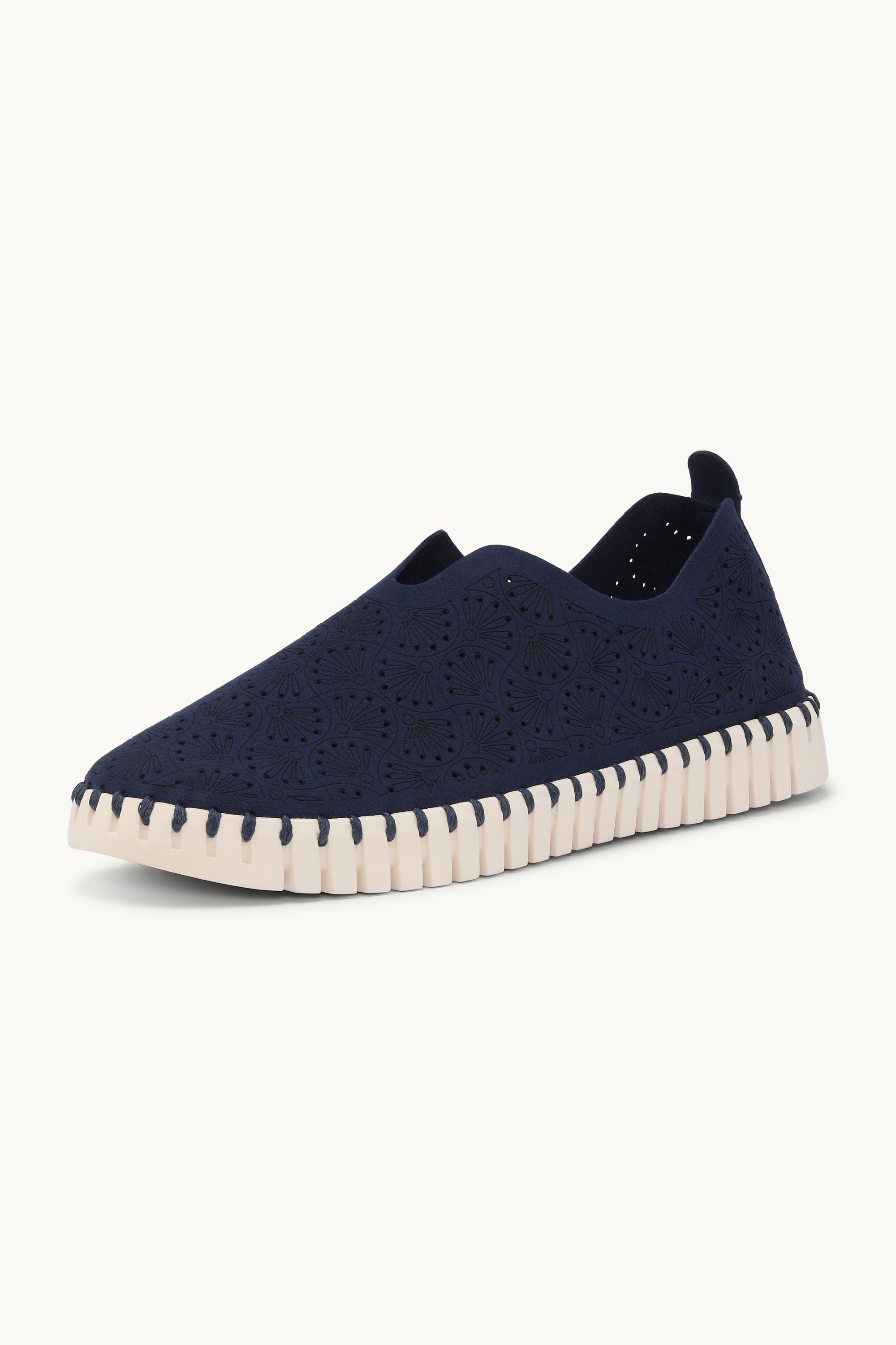 Tulip Organic Flat - Dark Indigo Pearled Ivory