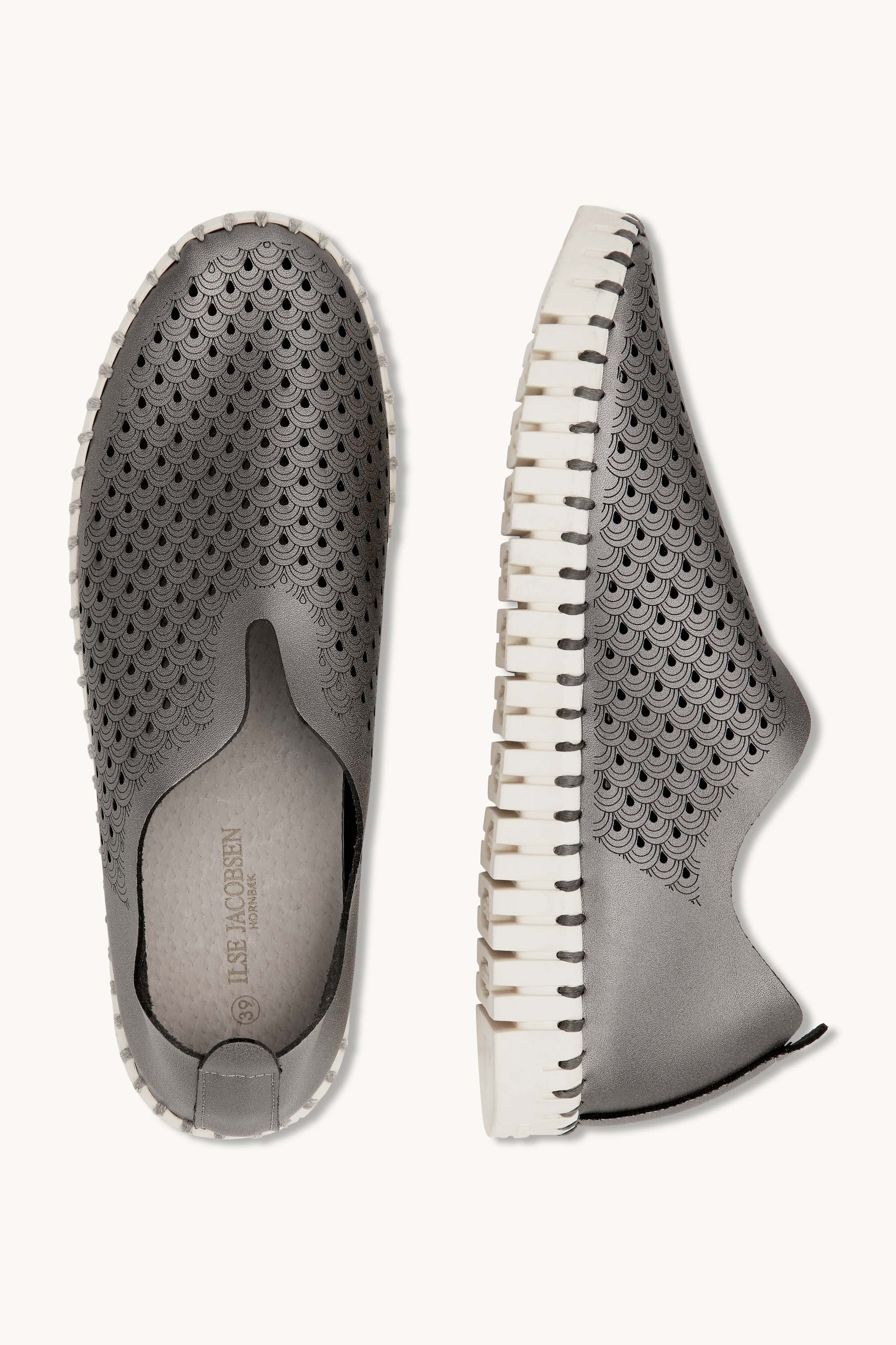 Tulip Slipper Metallic - Gun Metal