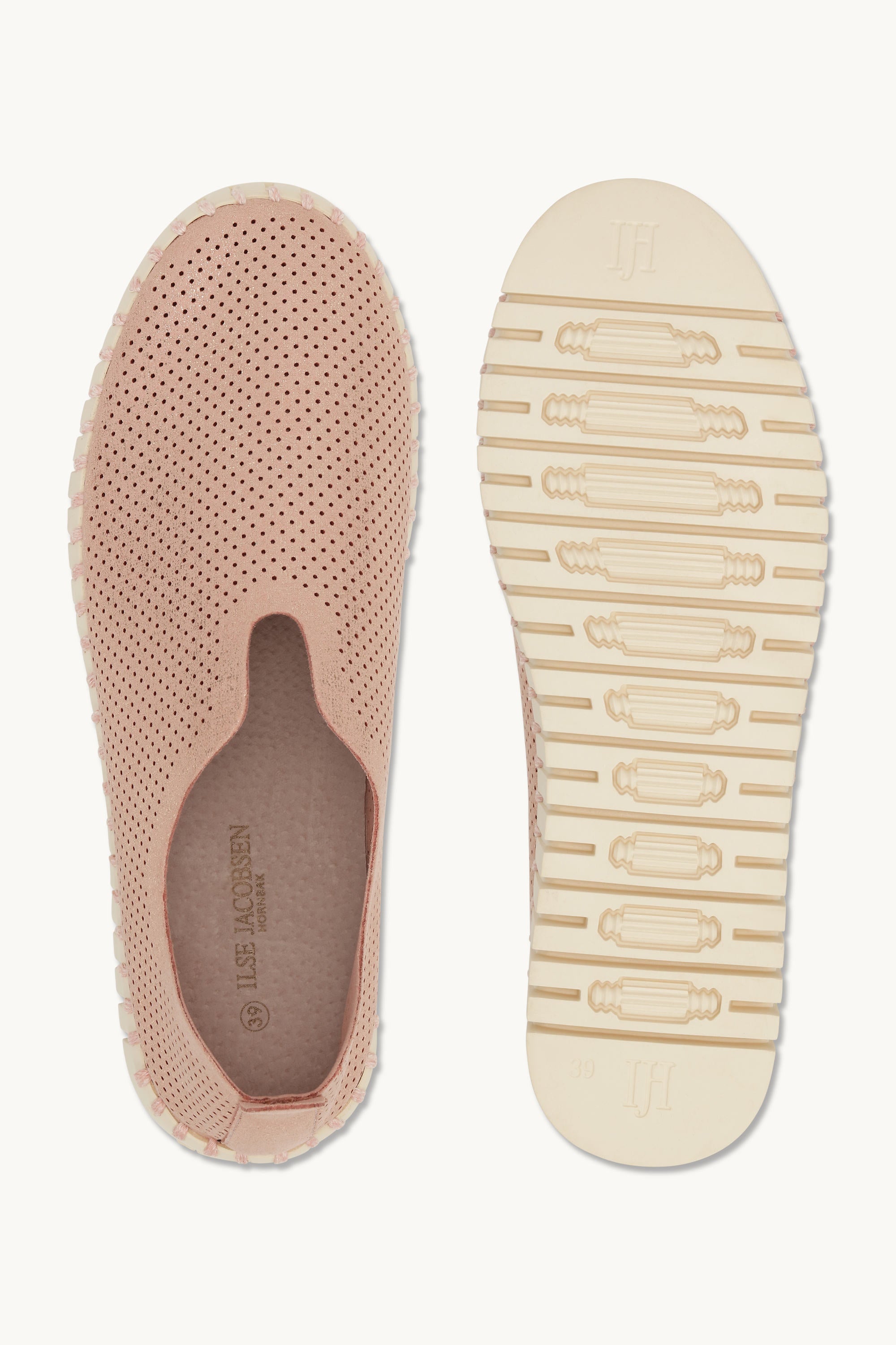 Tulip Plateauschuhe Glitter - Adobe Rose Pearled Ivory