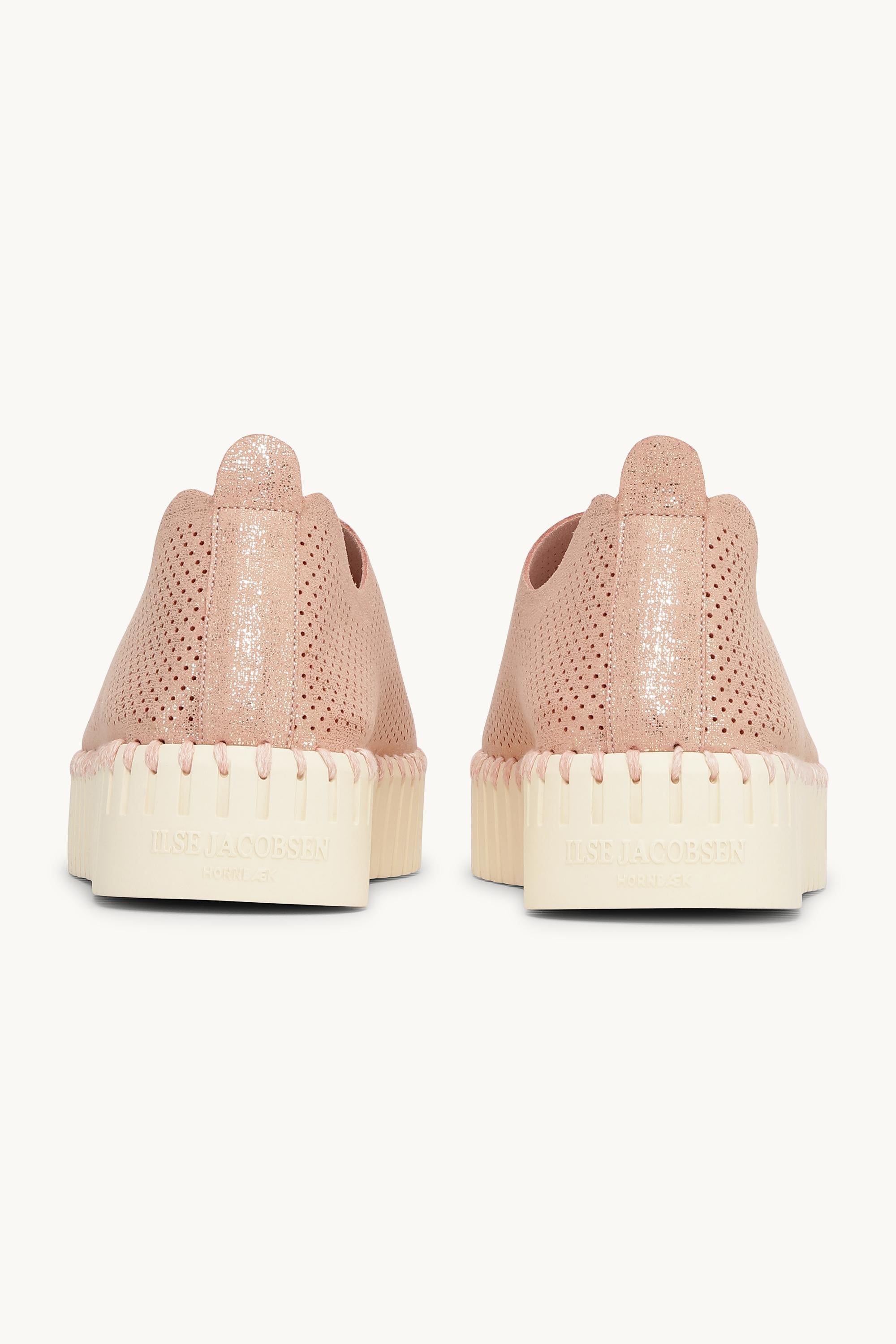 Tulip Plateauschuhe Glitter - Adobe Rose Pearled Ivory