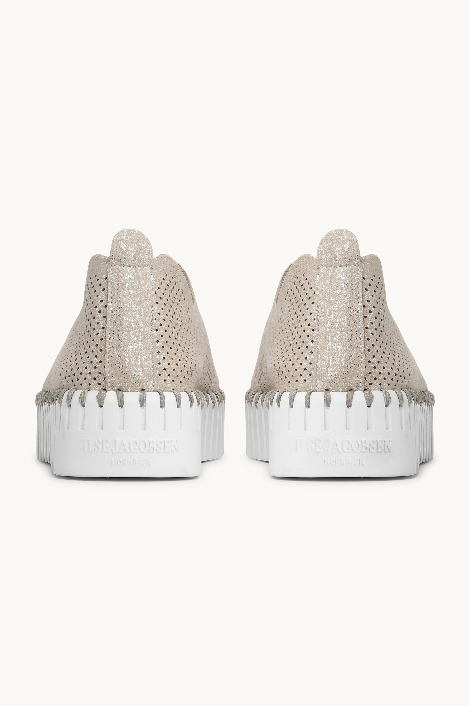 Tulip Plateauschuhe Glitter - Silver White