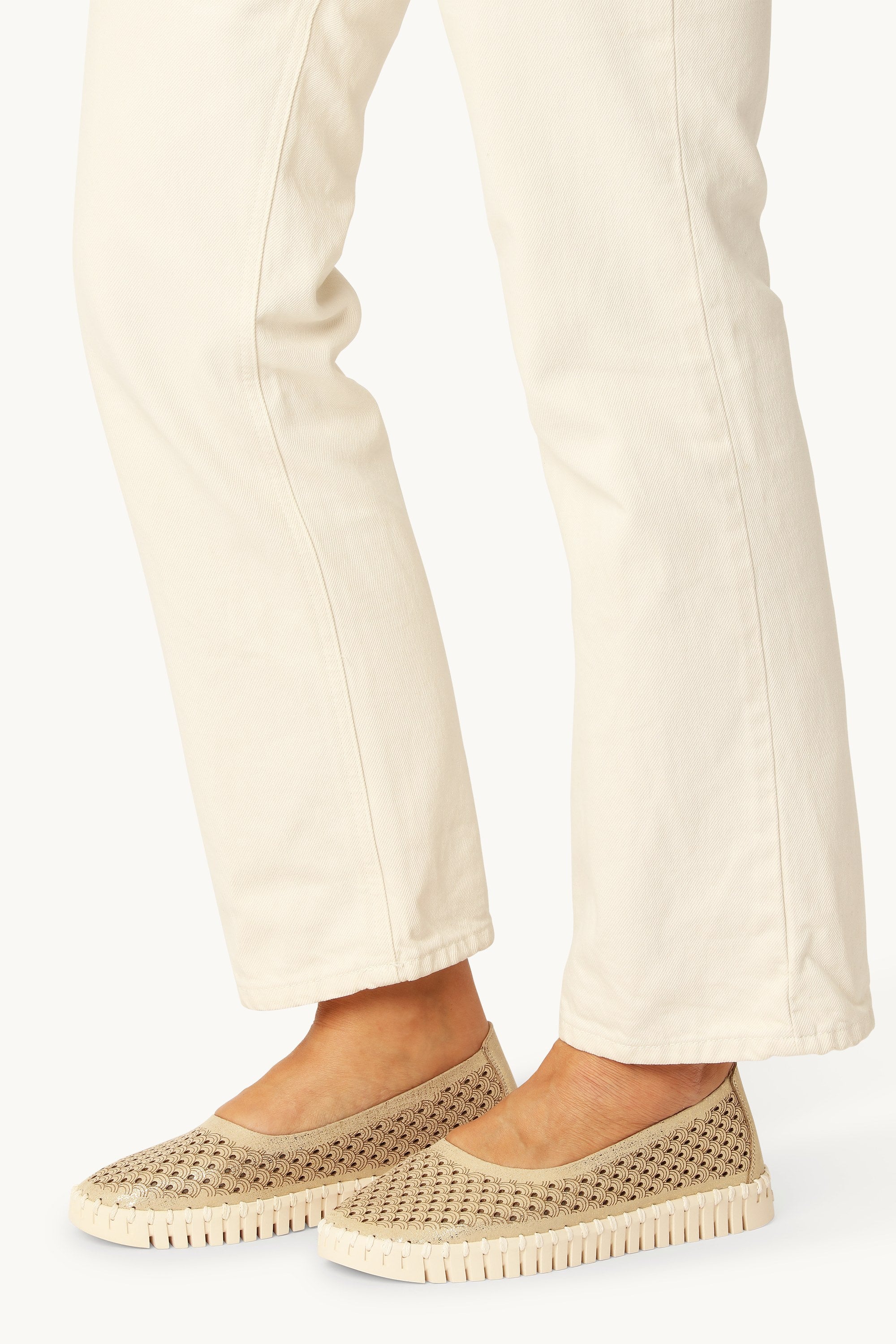 Tulip Slipper Glitter - Platin Pearled Ivory