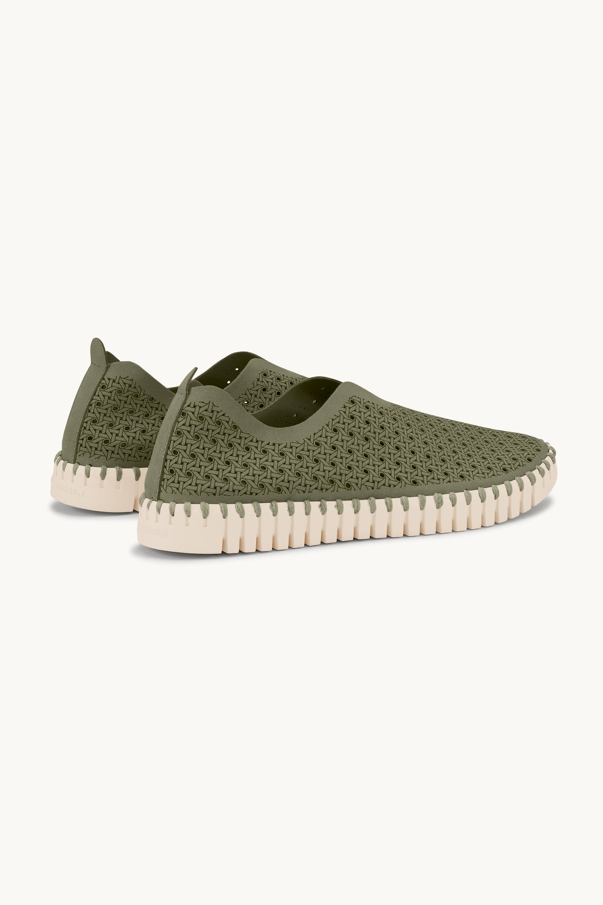 Tulip Slipper - Army Pearled Ivory