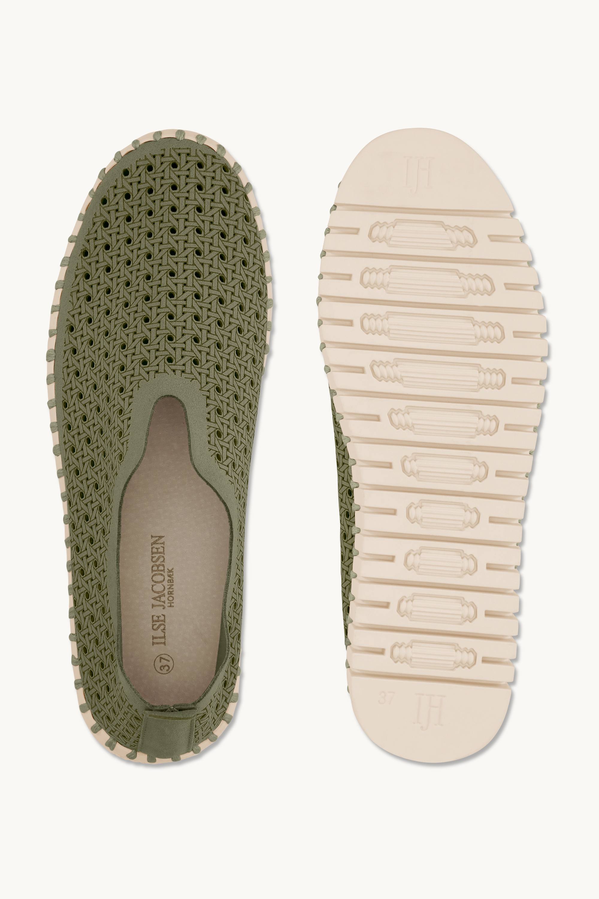 Tulip Slipper - Army Pearled Ivory