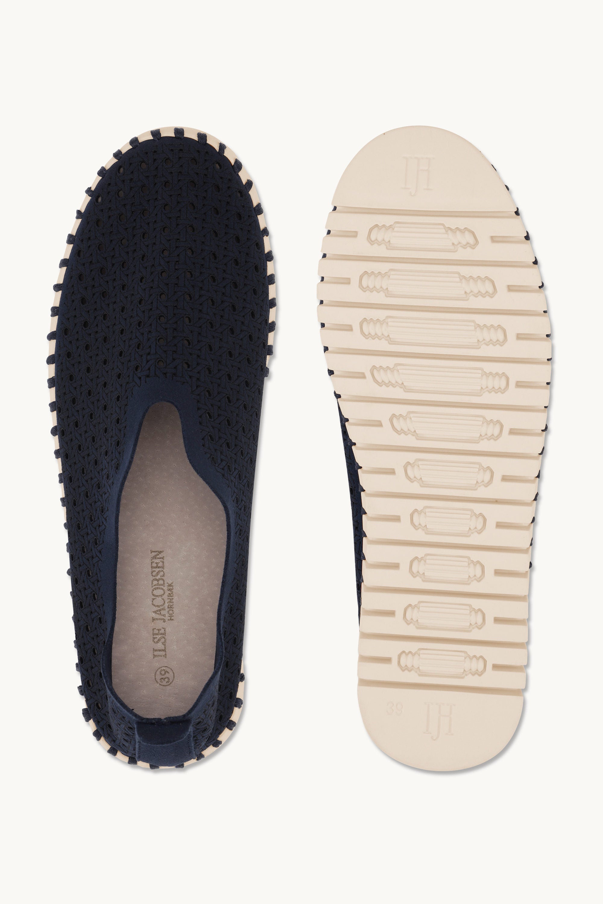 Tulip Slipper - Dark Indigo Pearled Ivory