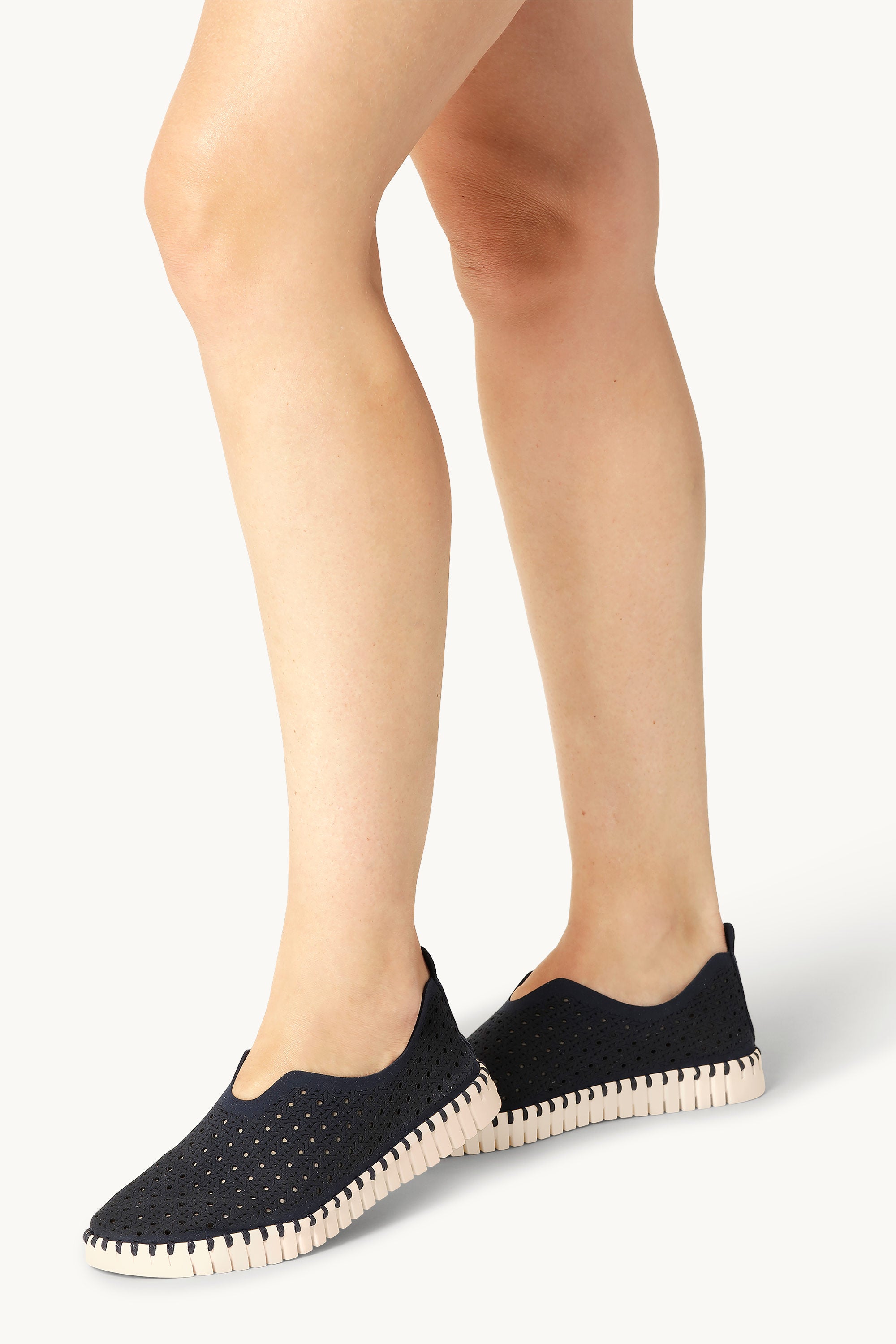 Tulip Slipper - Dark Indigo Pearled Ivory
