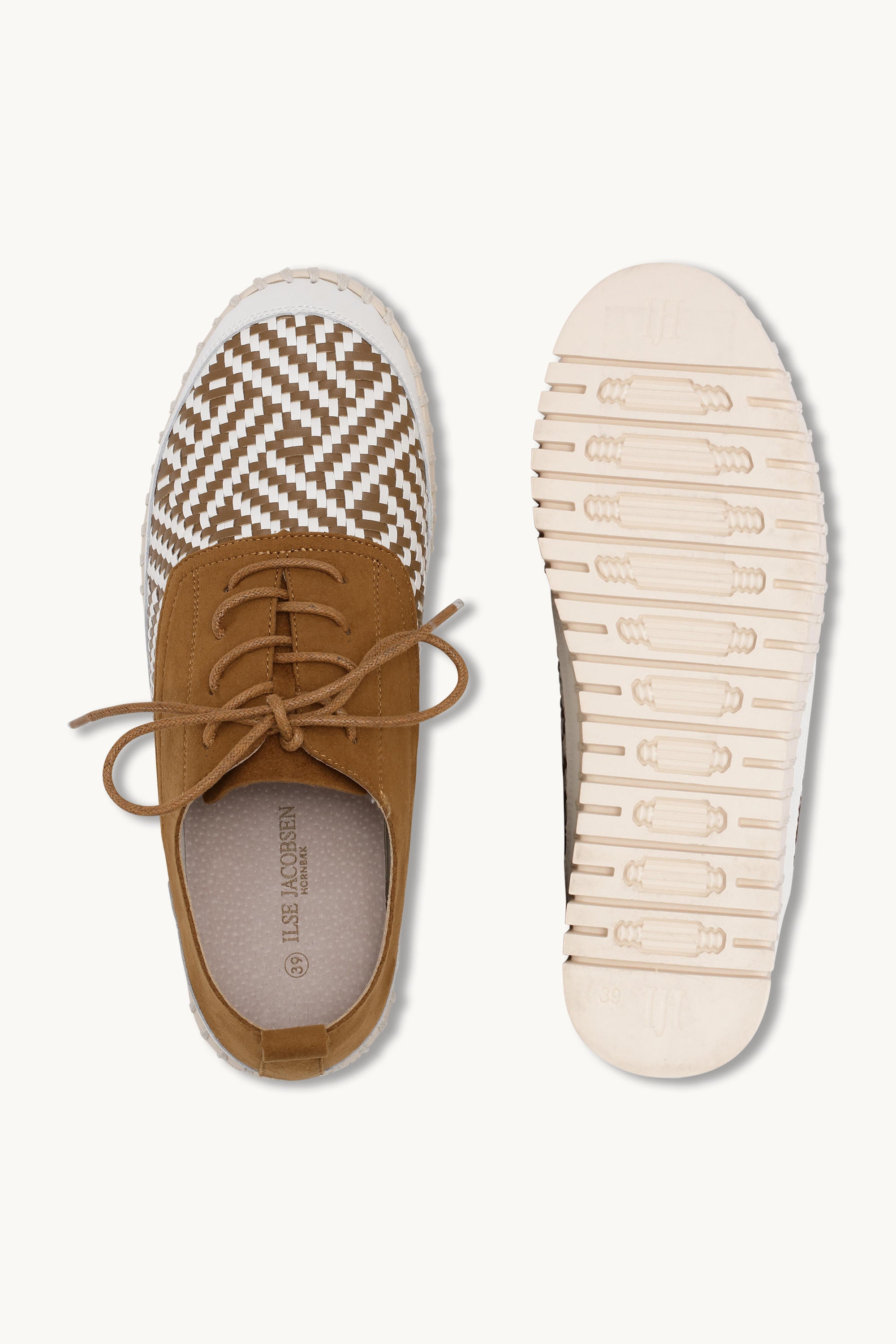 Tulip Slipper Mit Schnürung - Cashew