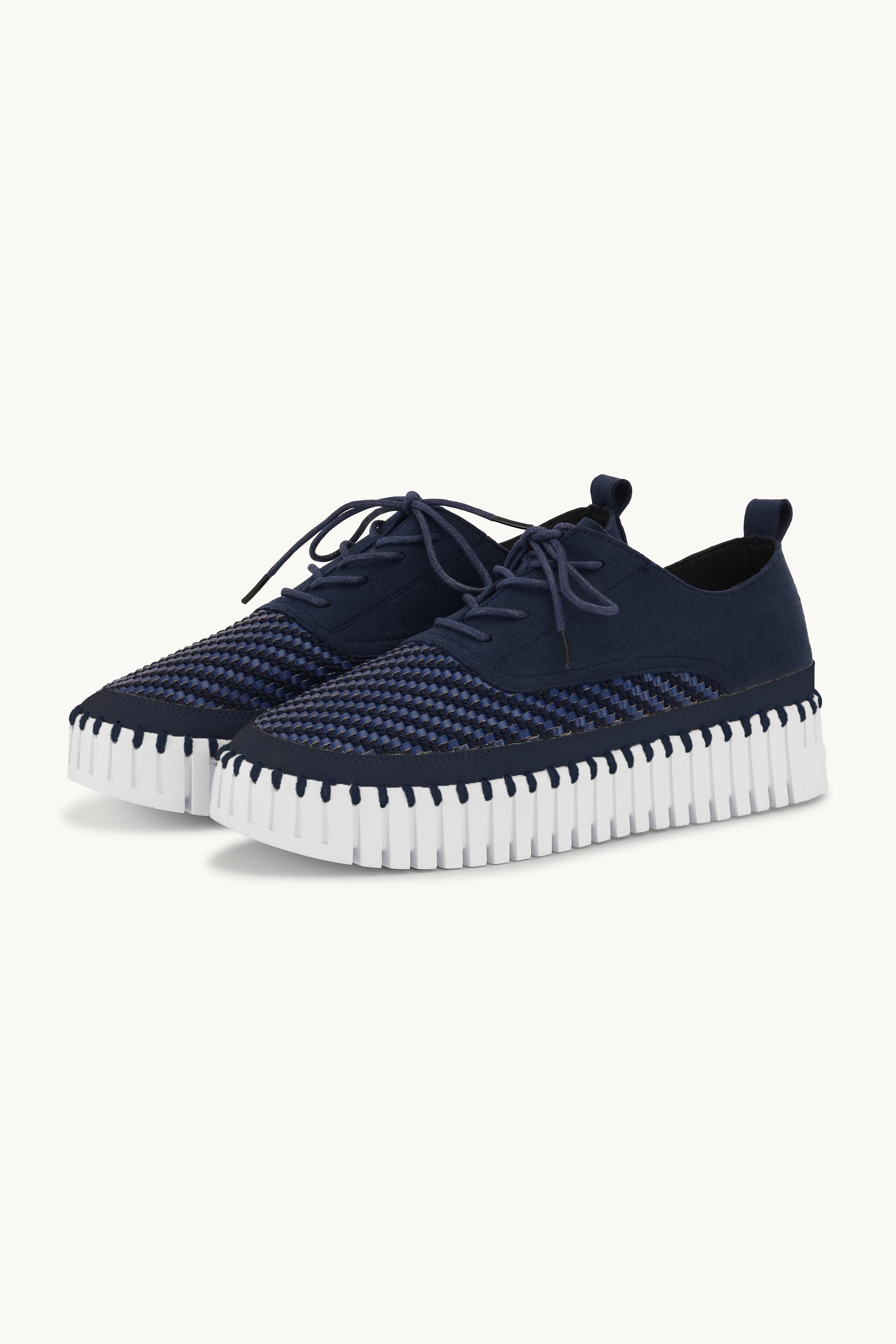 Tulip Slipper Mit Schnürung - Dark Indigo White