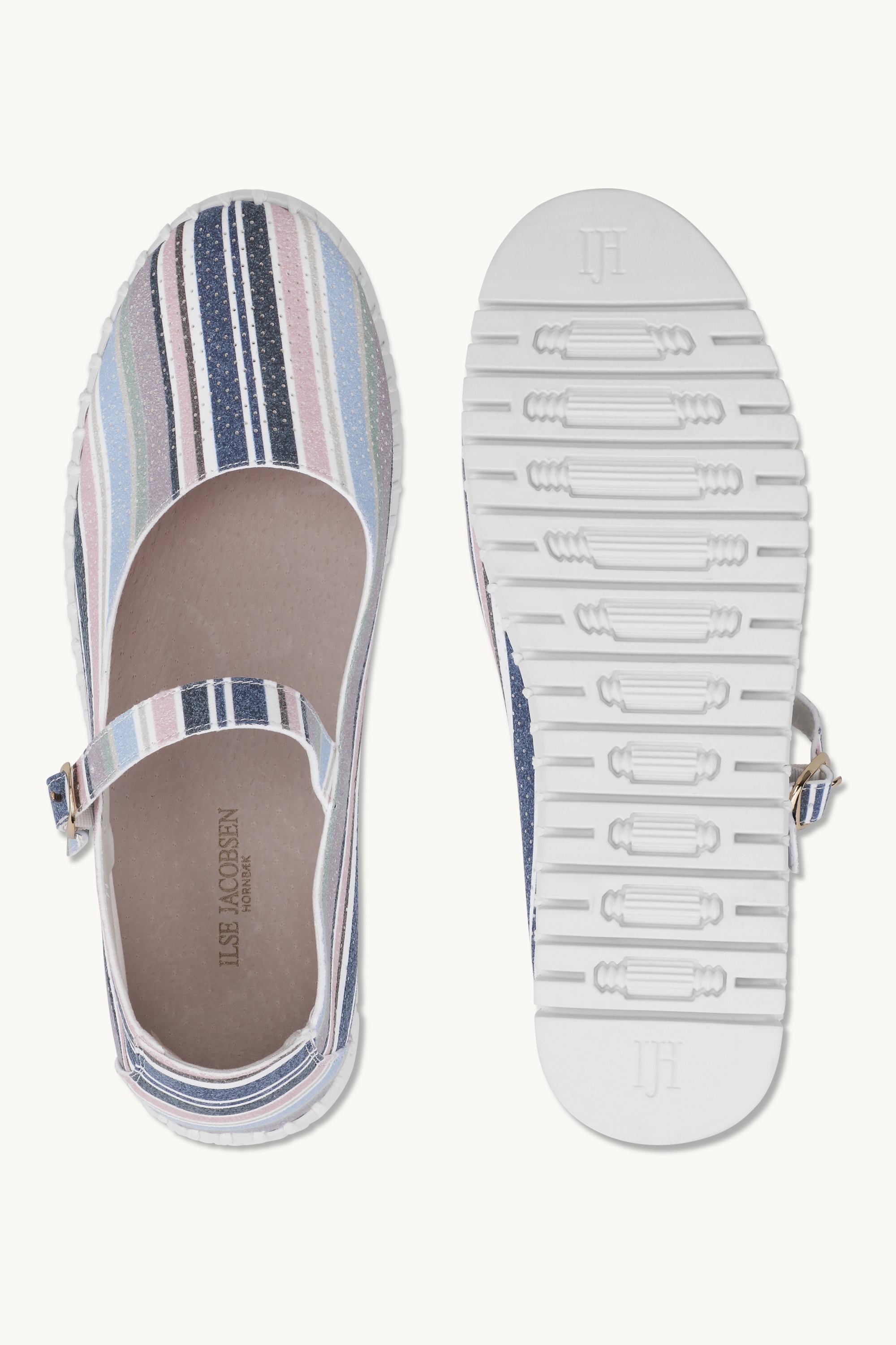 Ballerina Gestreift - Lotus White