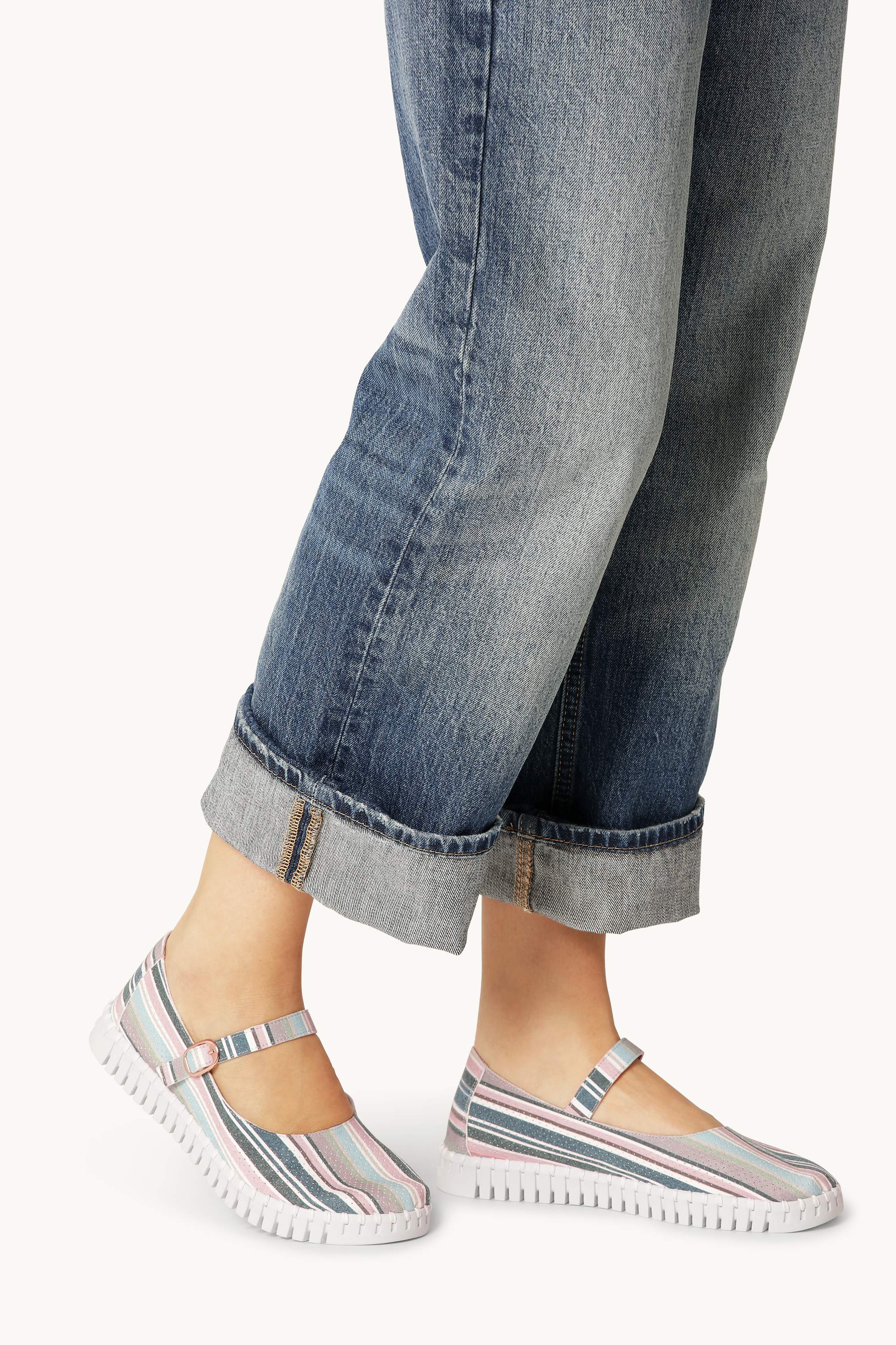 Ballerina Gestreift - Lotus White