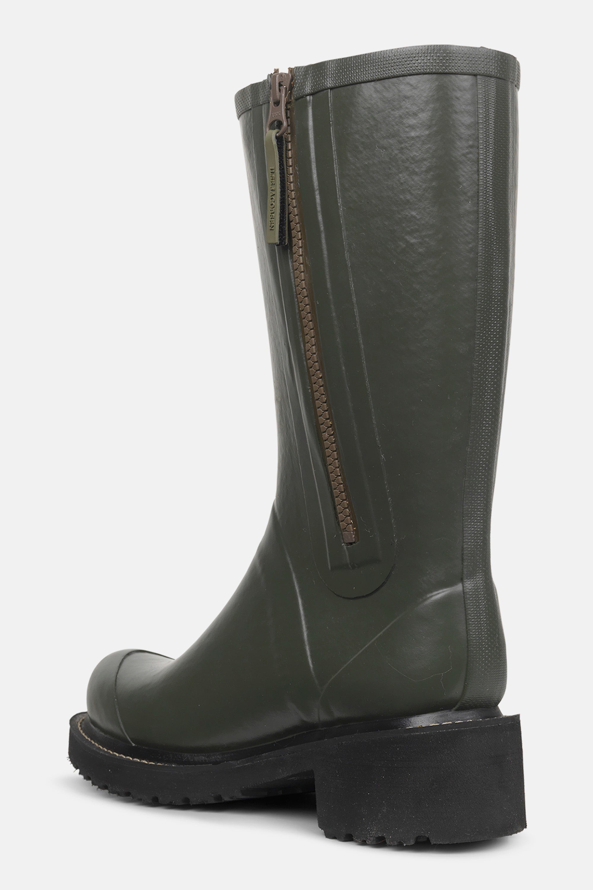 Ilse Jacobsen Hornbæk Footwear Halbhohe Gummistiefel Mit Reißverschluss Rain boots 410 Army