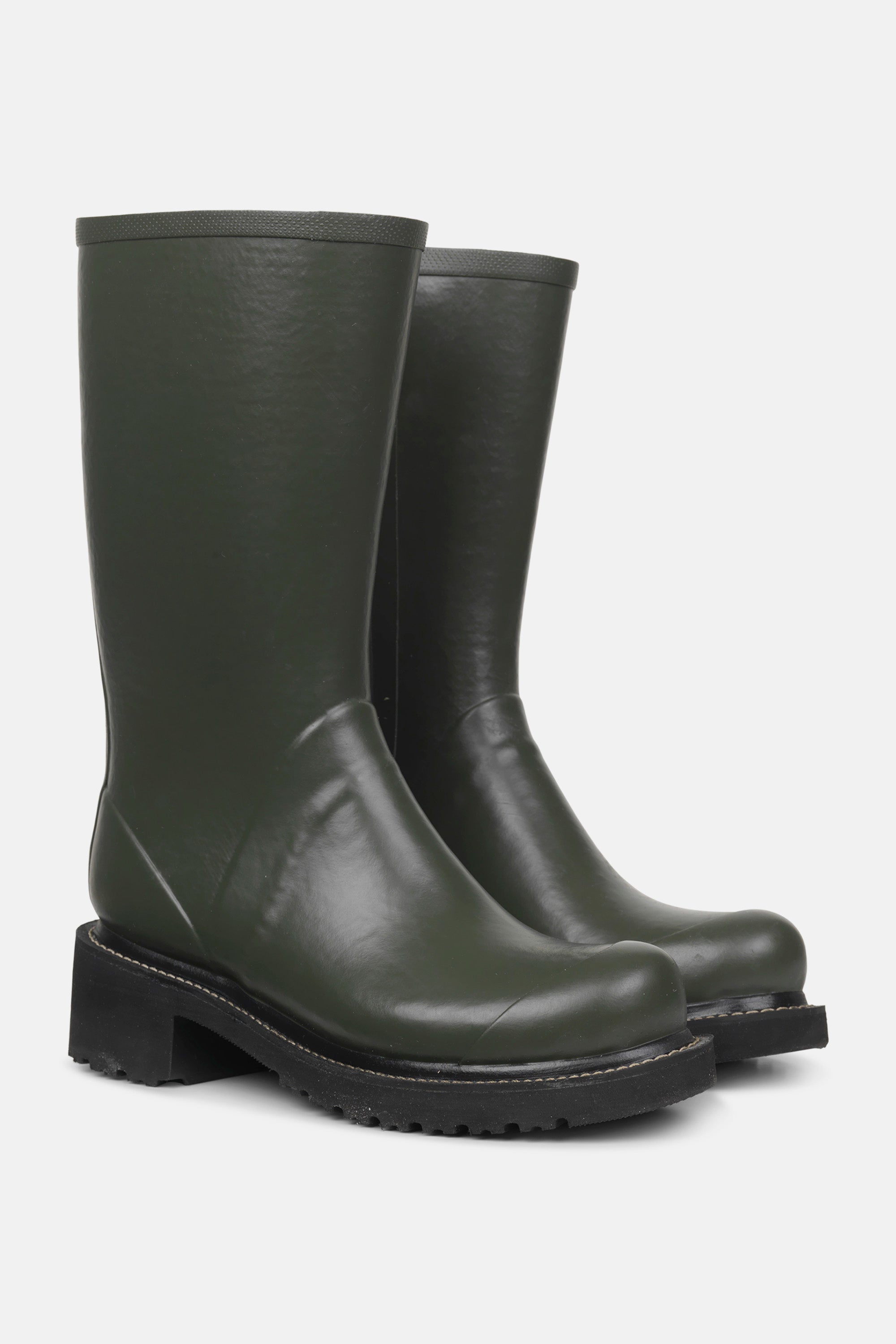 Ilse Jacobsen Hornbæk Footwear Halbhohe Gummistiefel Mit Reißverschluss Rain boots 410 Army
