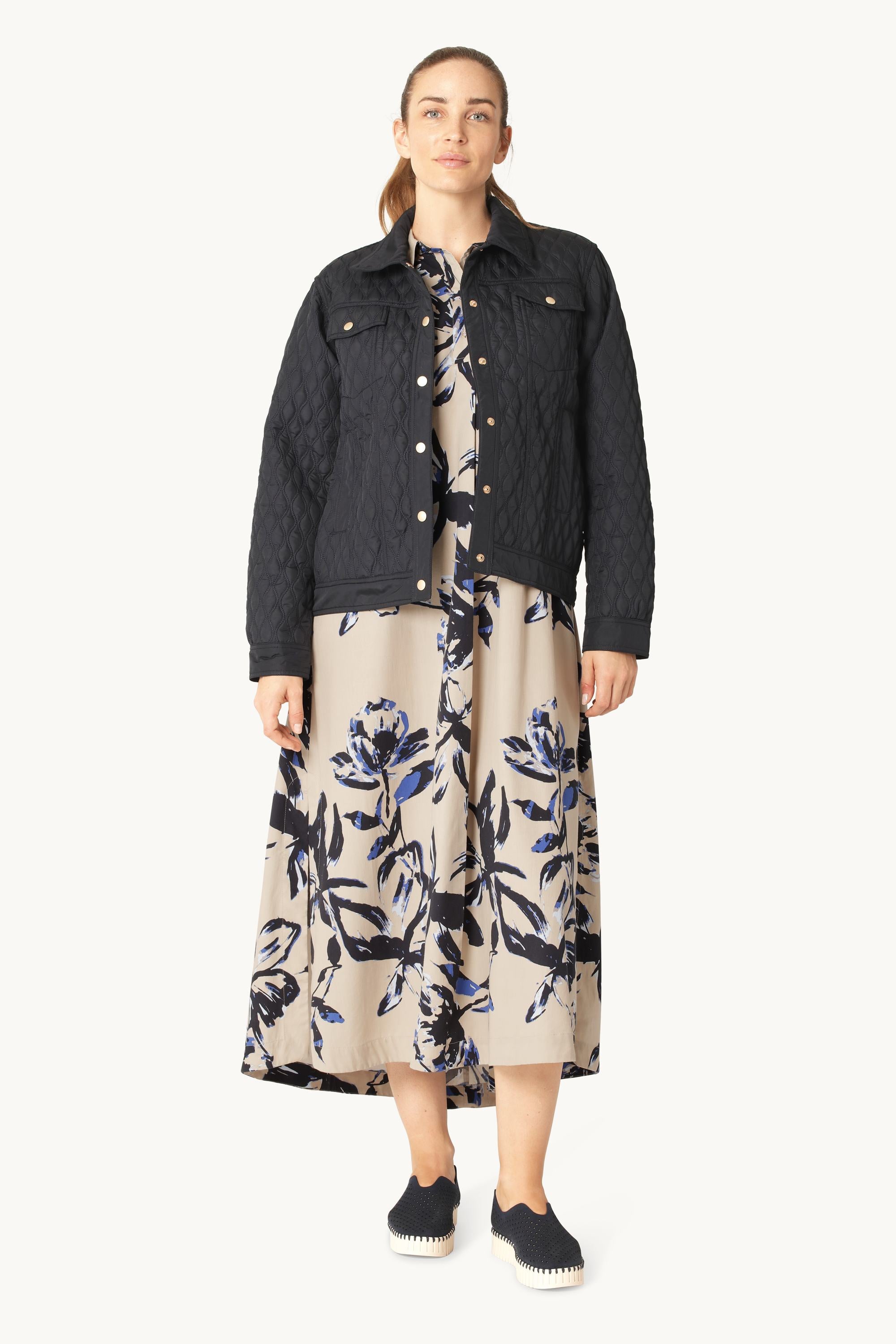 Steppmantel - Dark Indigo