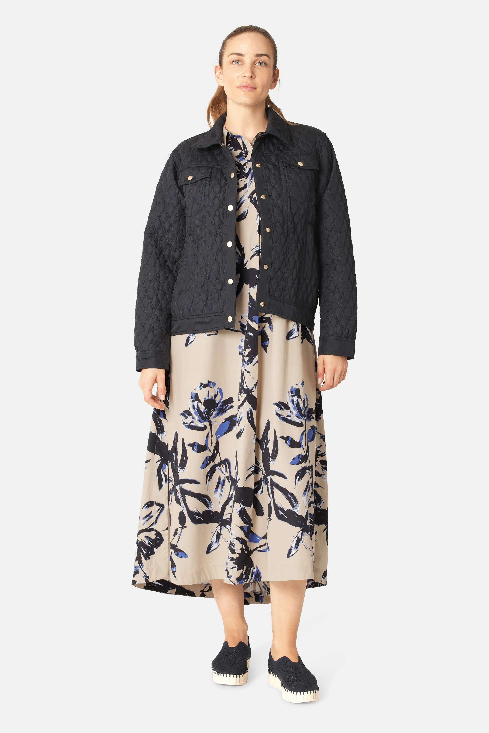 Steppmantel - Dark Indigo