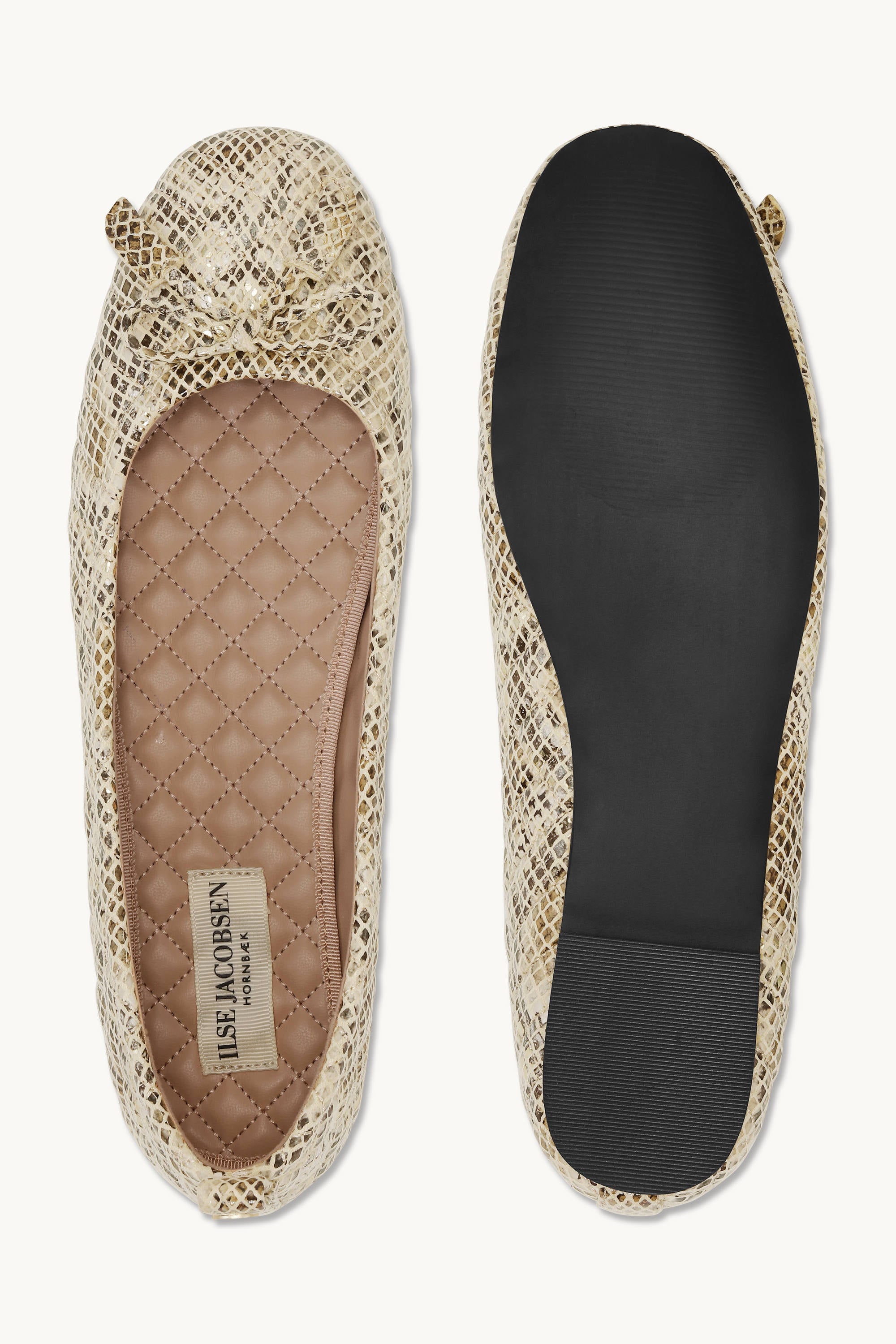 Quilted Ballerina - Latte Black