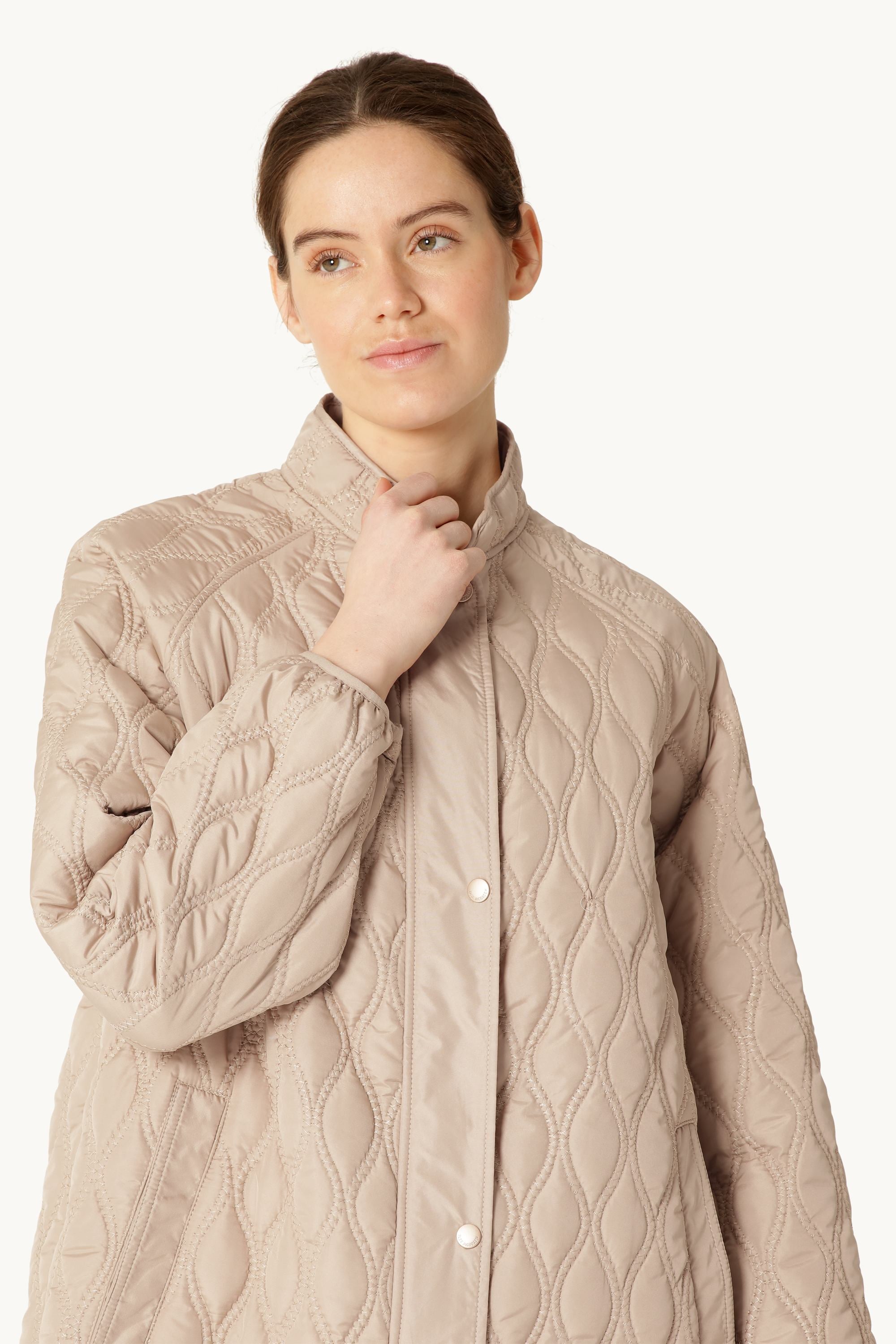 Long Quilt Jacket - Wheat