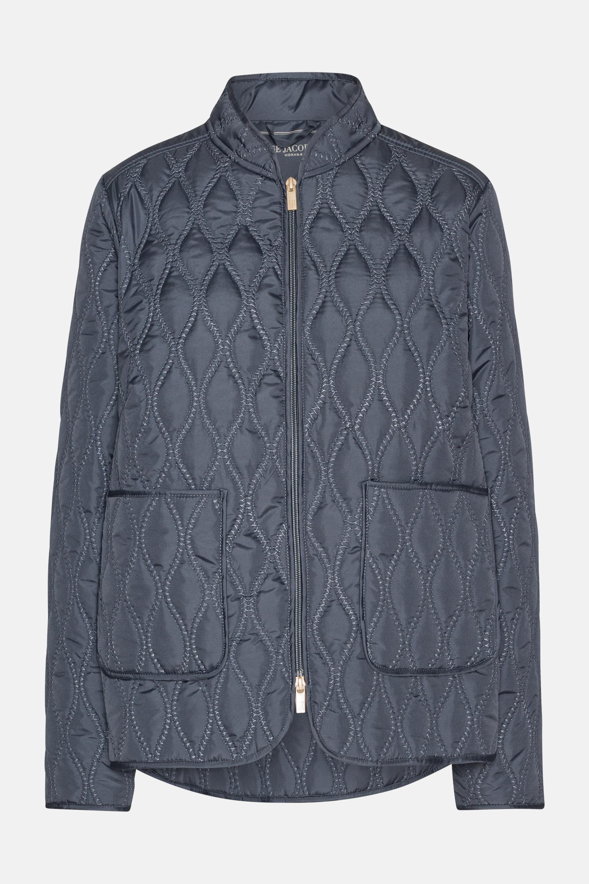 Short Quilt Jacket - Ombre Blue