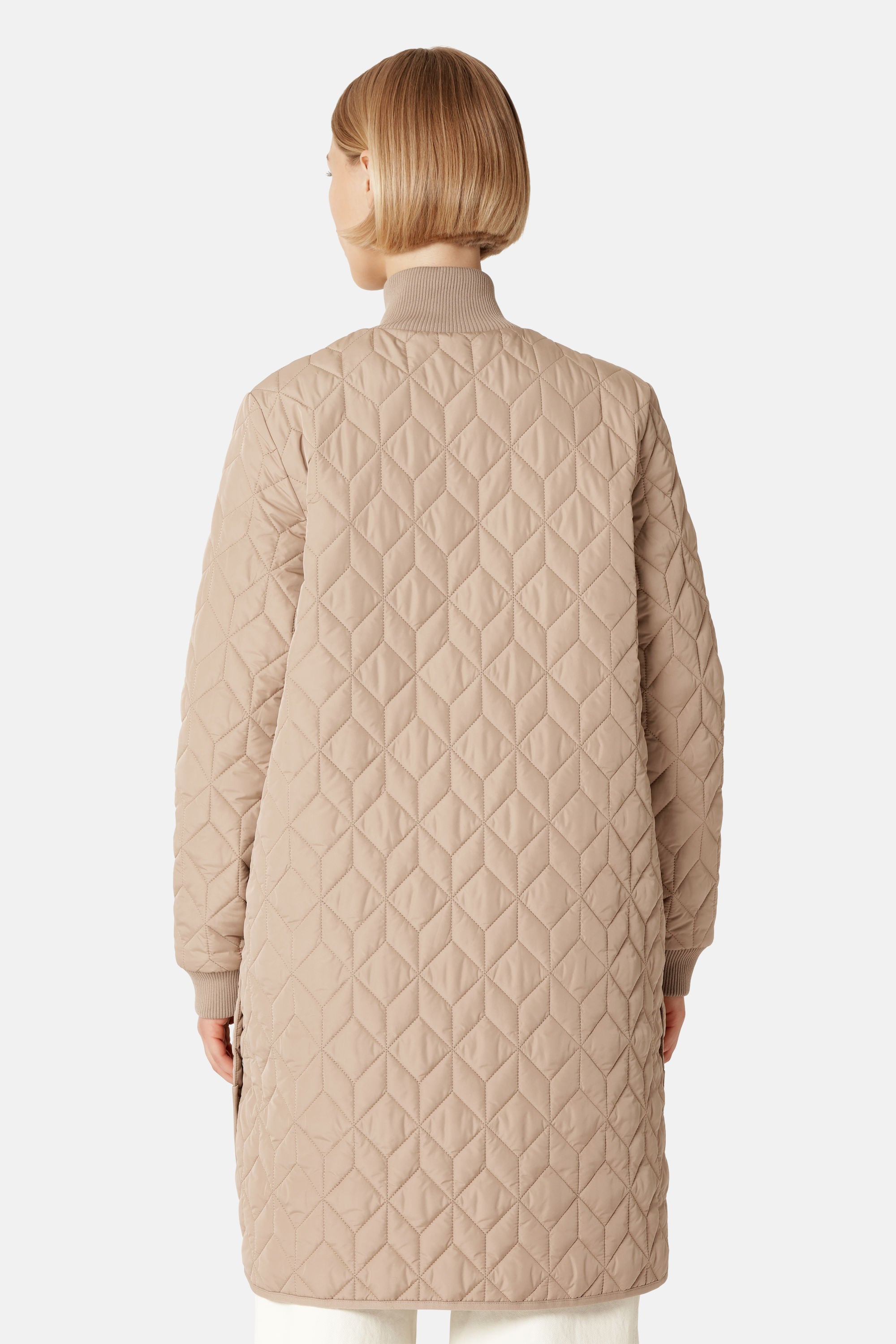 Langer Steppmantel - Wheat