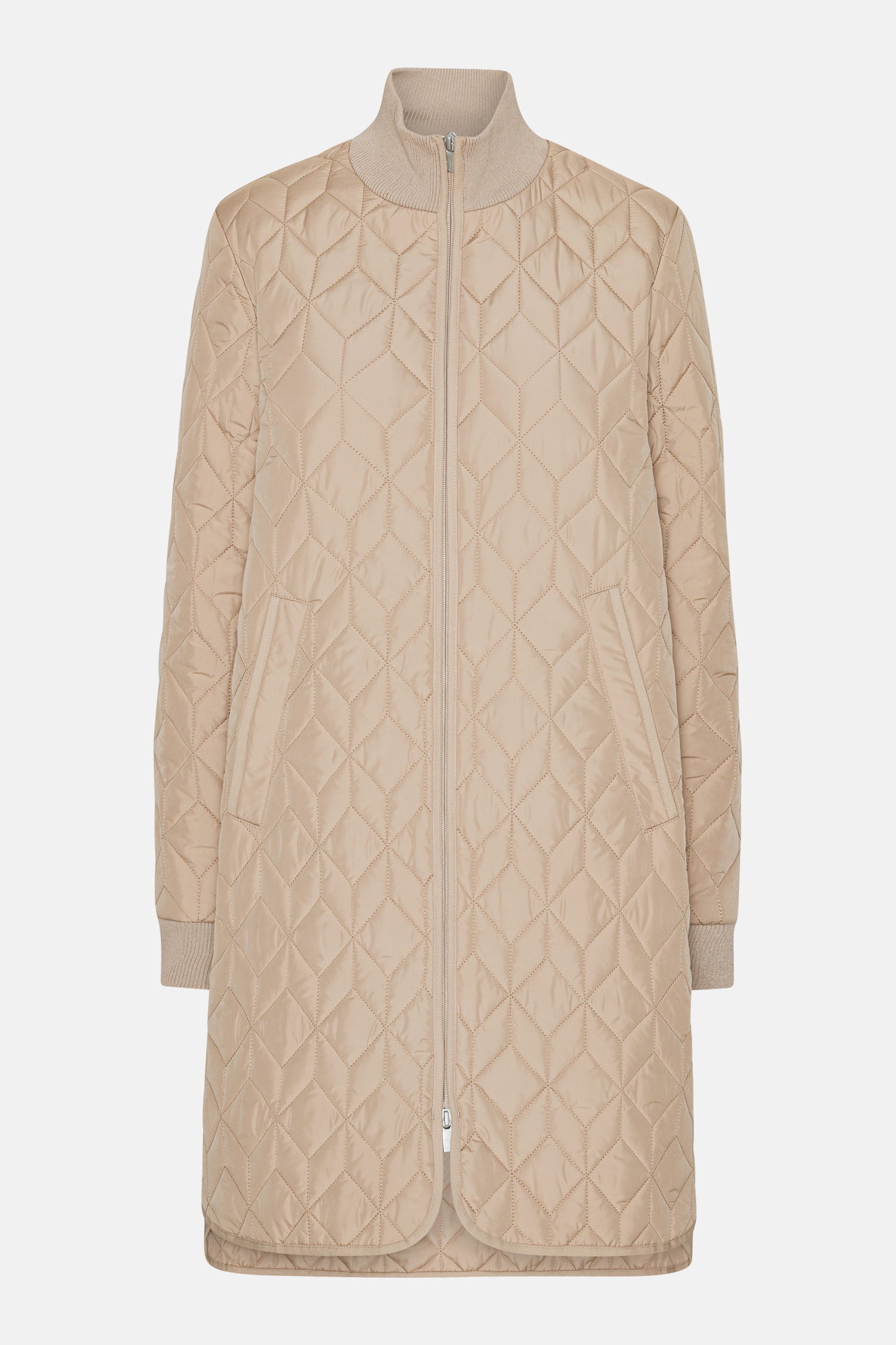 Langer Steppmantel - Wheat