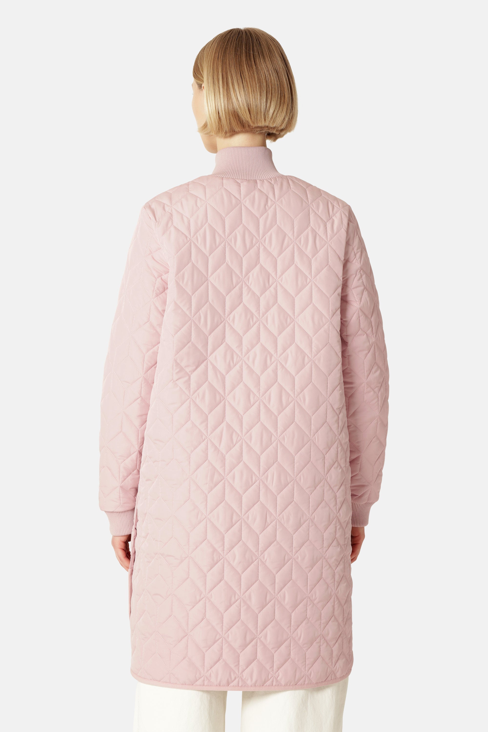 Langer Steppmantel - Burnished Lilac