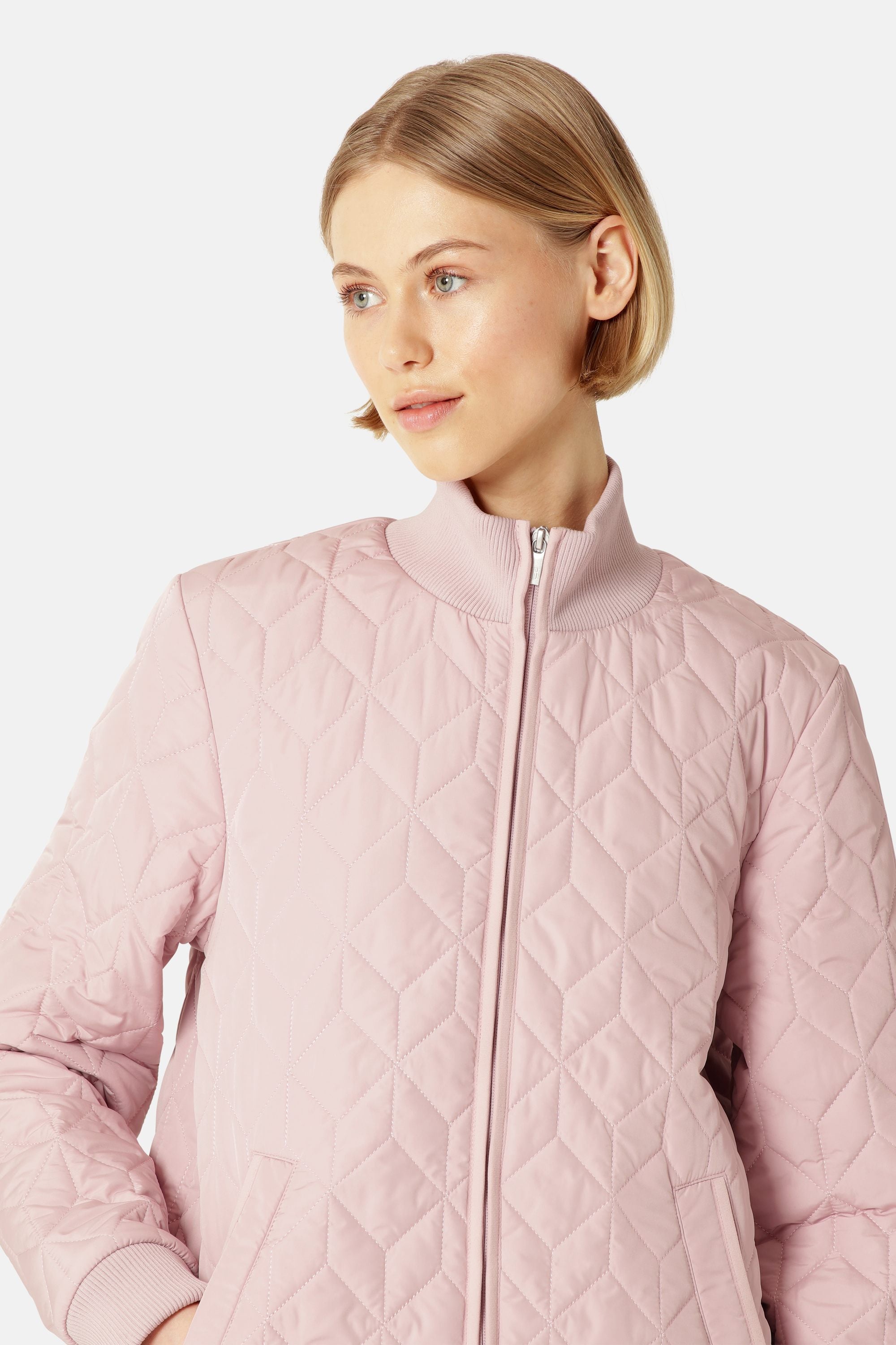 Langer Steppmantel - Burnished Lilac