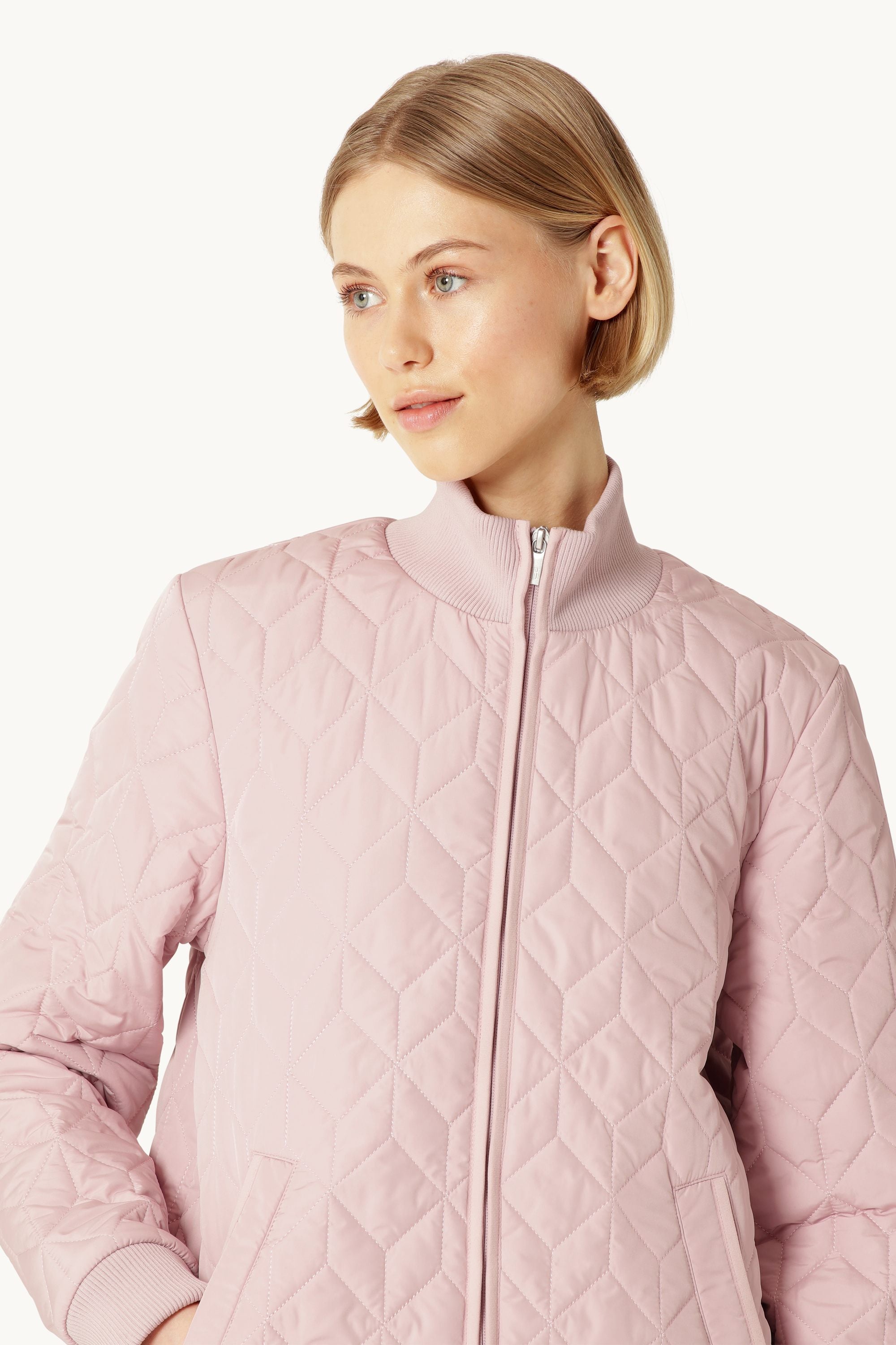 Langer Steppmantel - Burnished Lilac