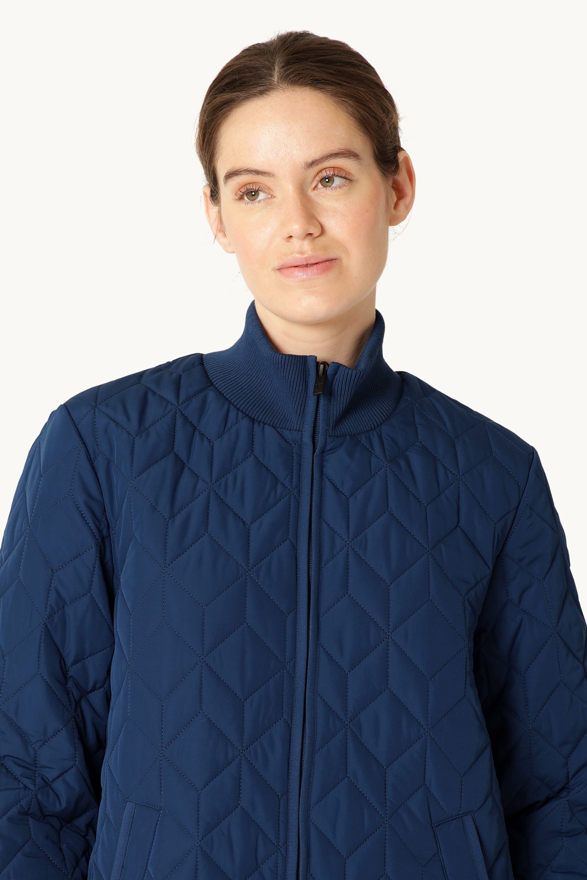 Langer Steppmantel - Estate Blue
