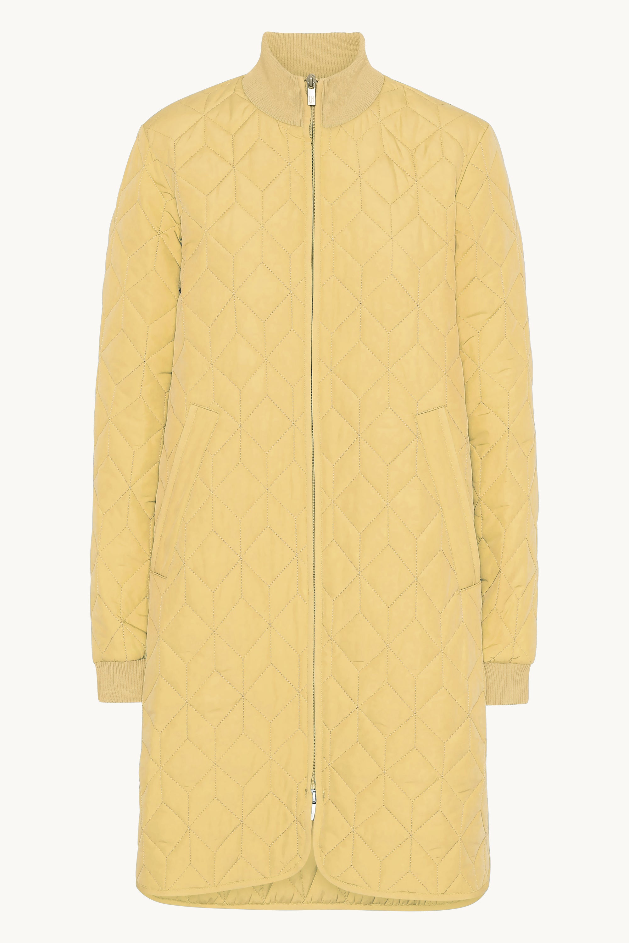 Langer Steppmantel - Marigold