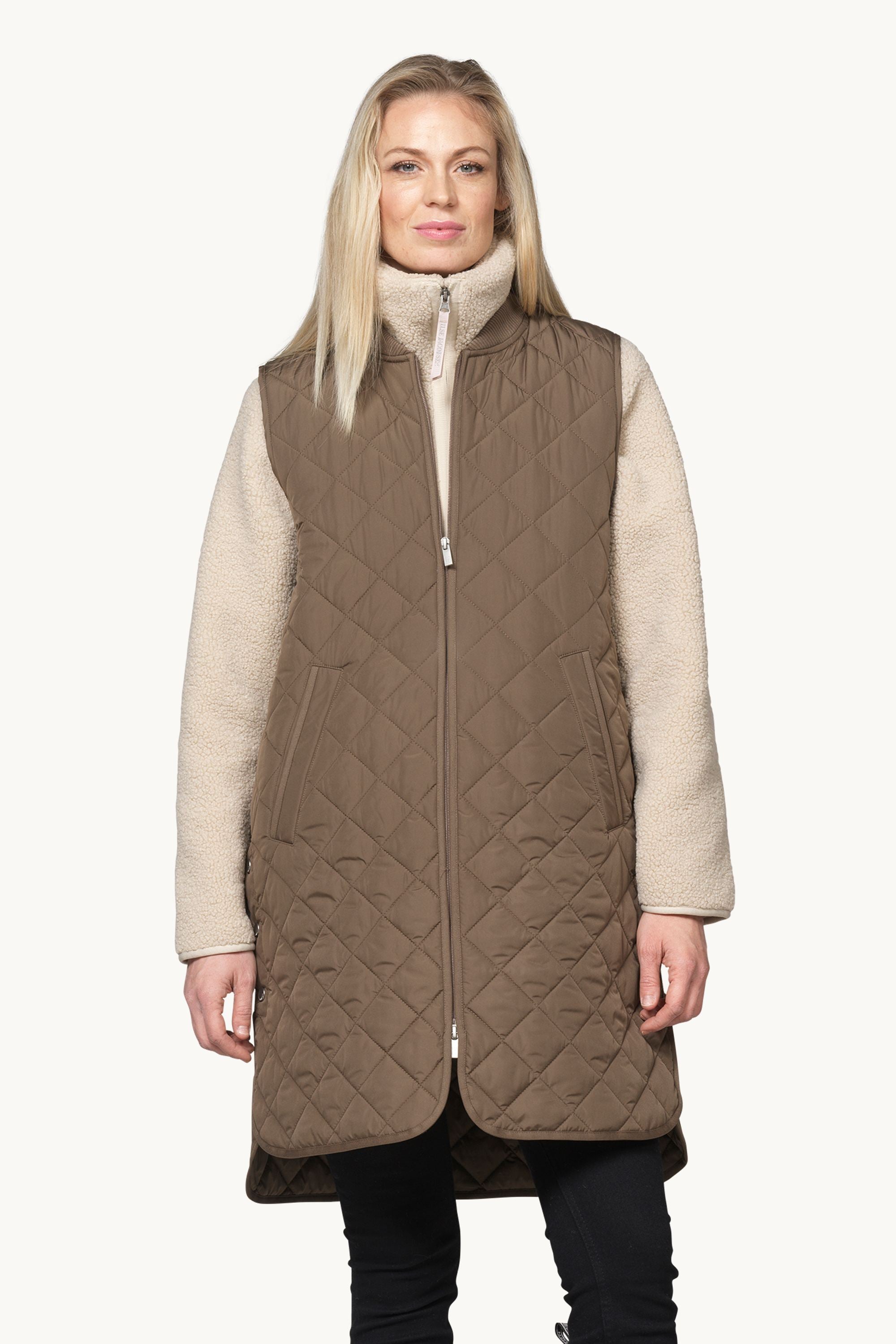 Quilt Vest - Mud