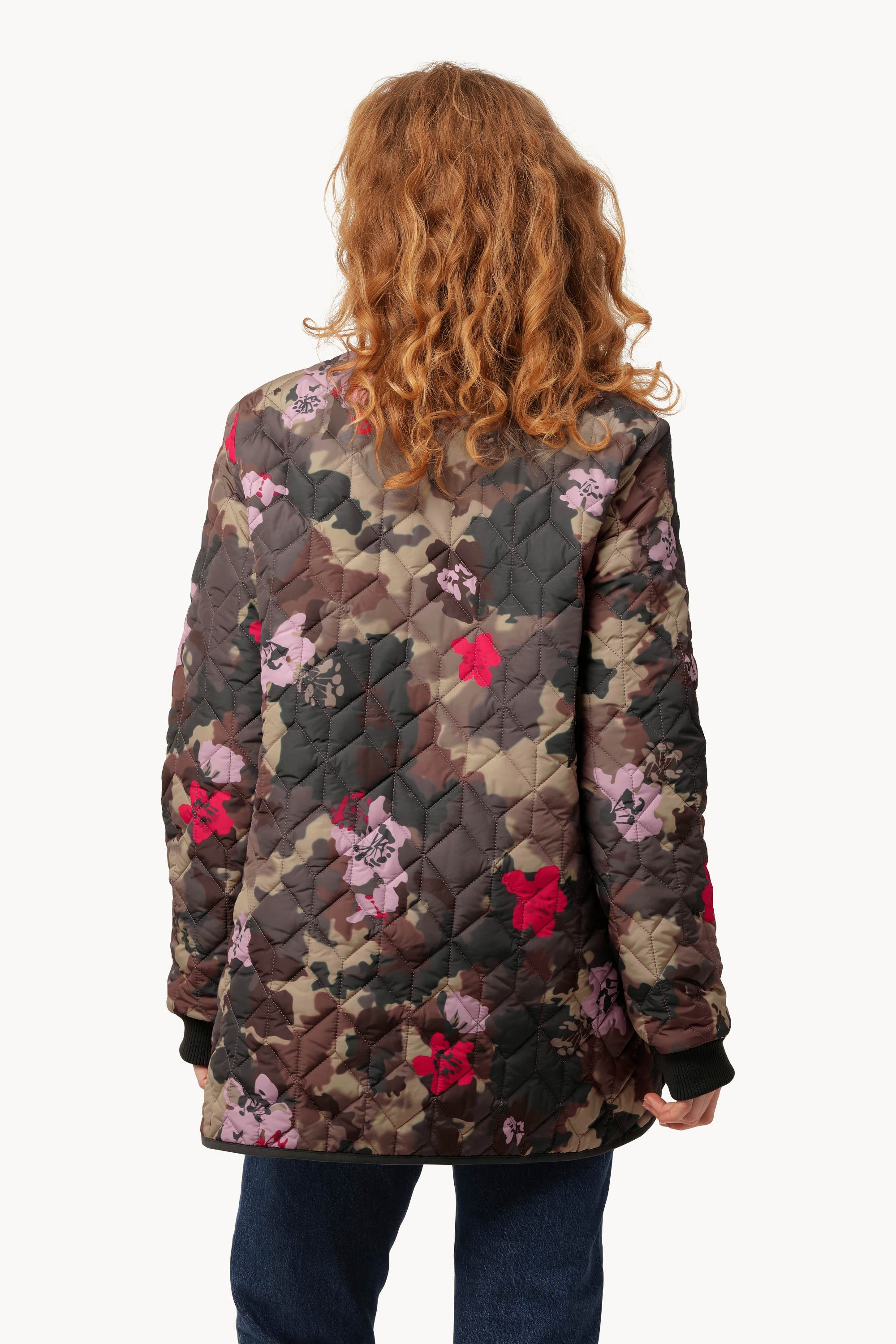 Short Quilt Jacket - Floral Camo