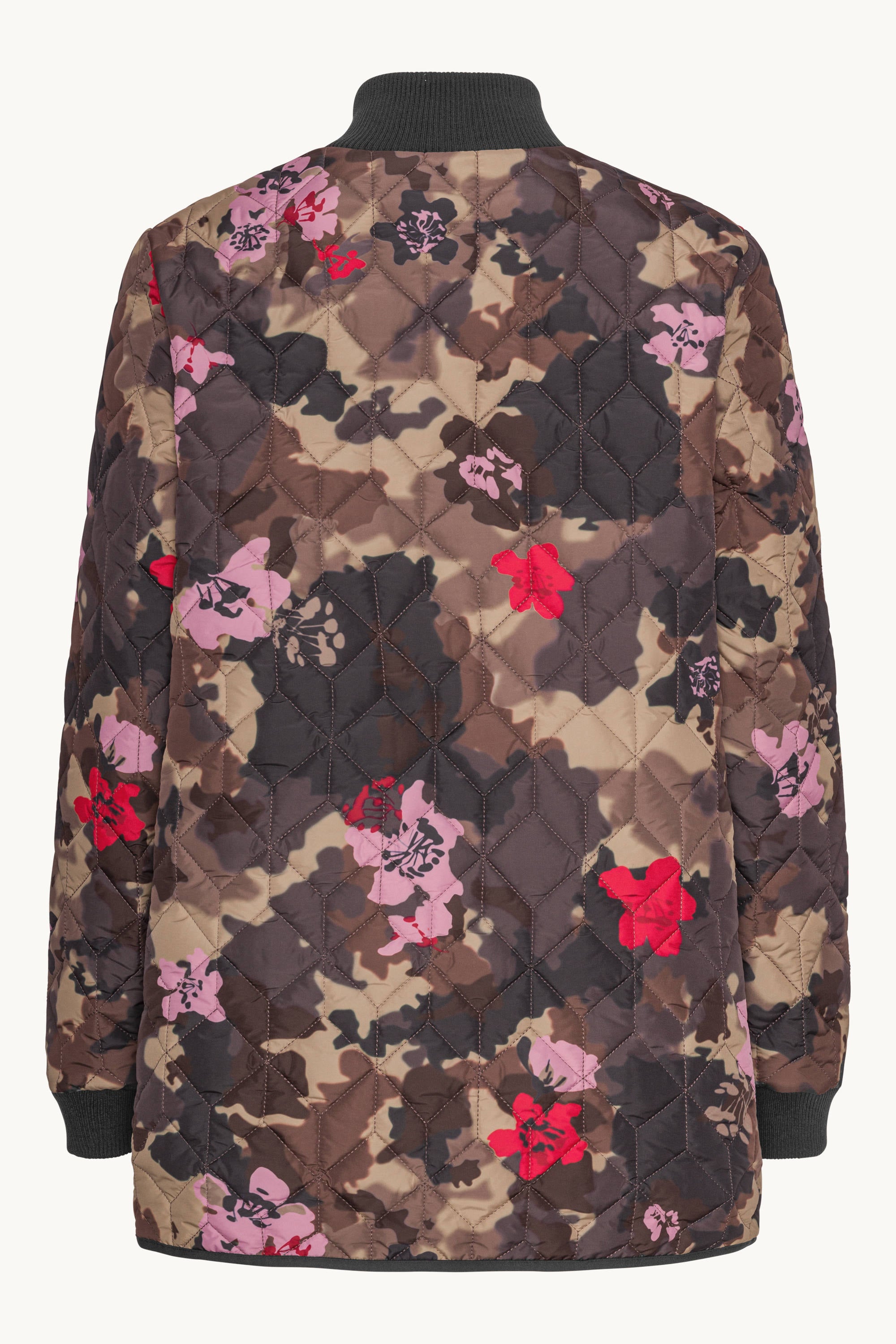 Short Quilt Jacket - Floral Camo