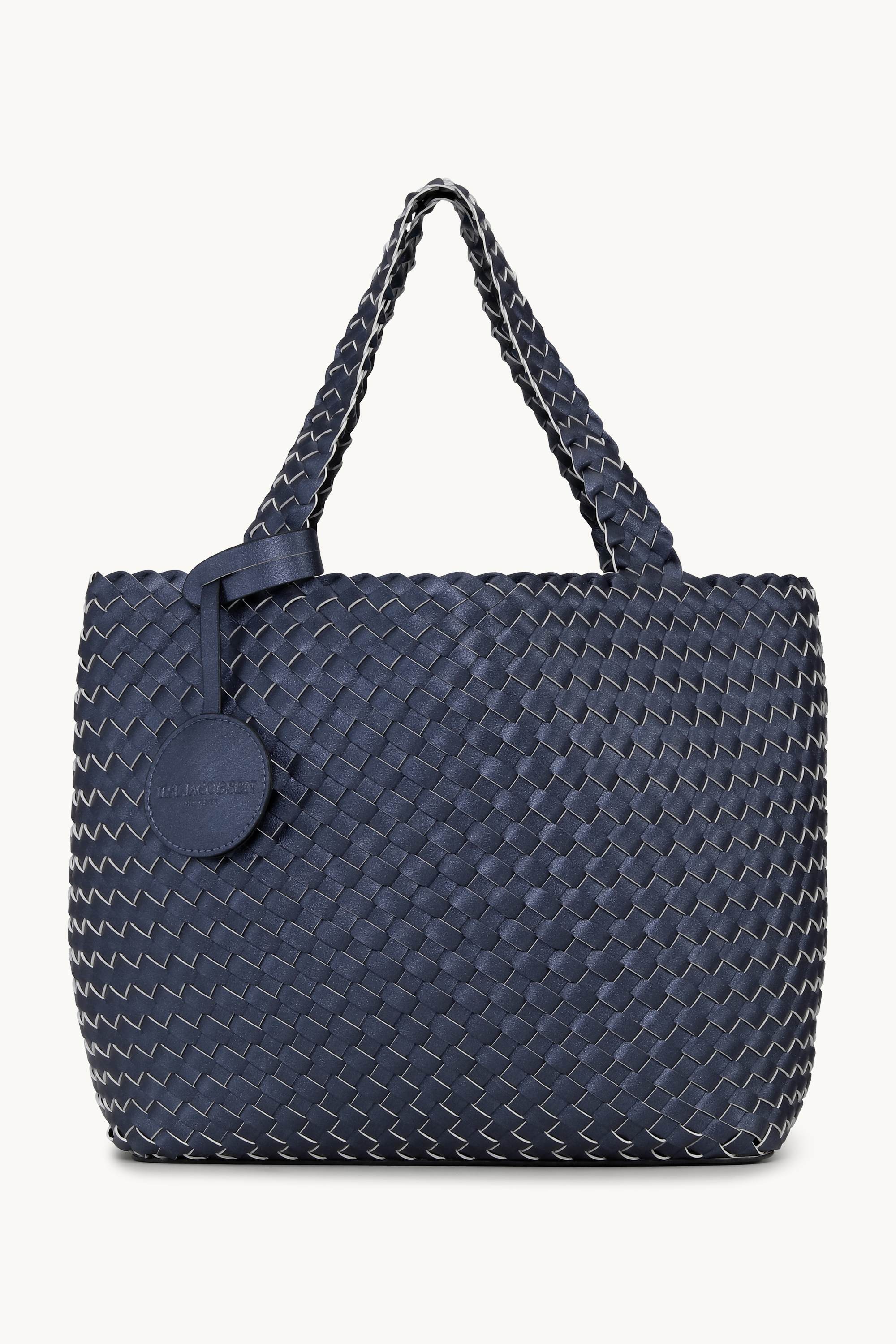 Tote Bag Geflochten - Ombre Blue Metallic Ombre Blue