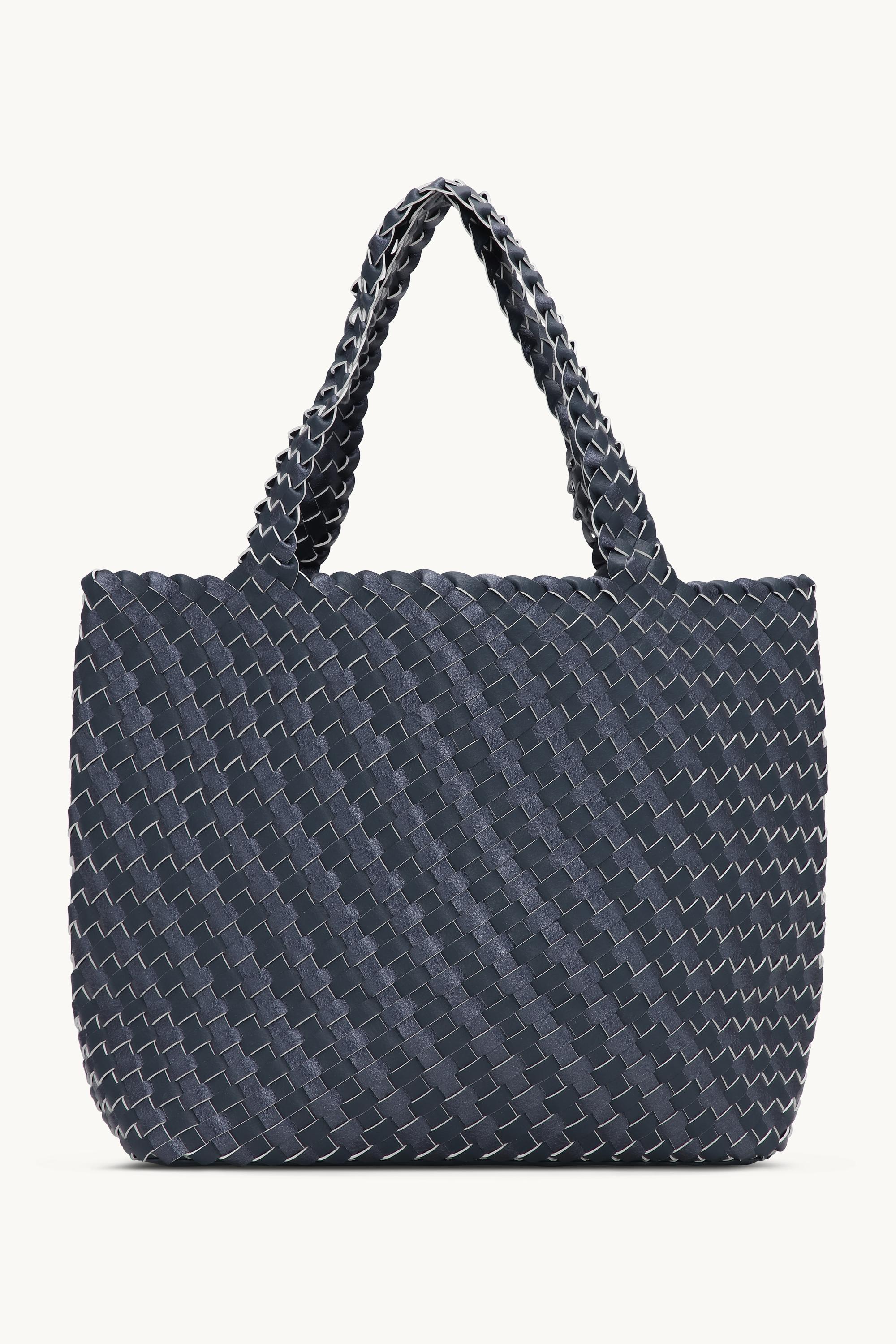 Tote Bag Geflochten - Ombre Blue Metallic Ombre Blue