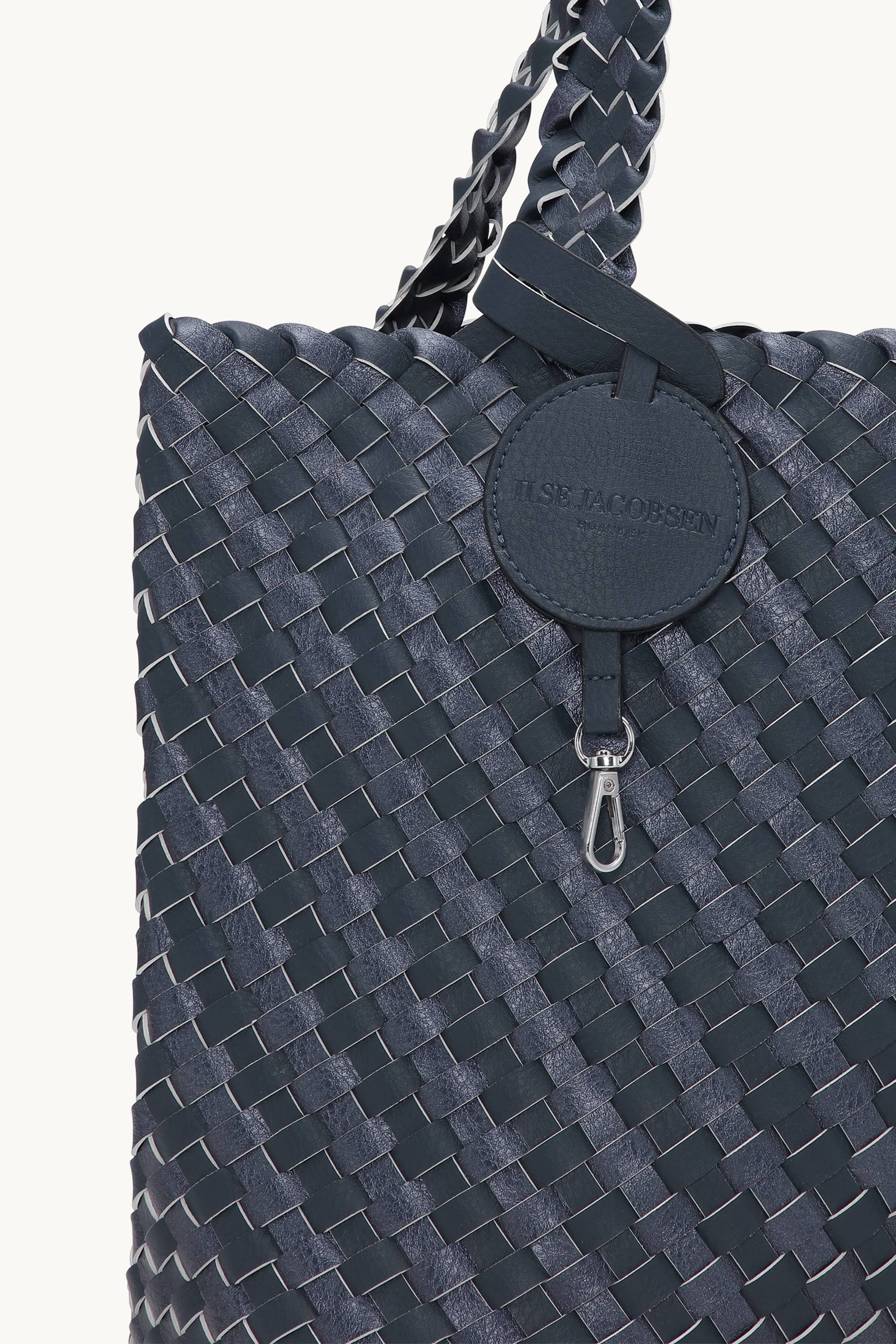 Tote Bag Geflochten - Ombre Blue Metallic Ombre Blue