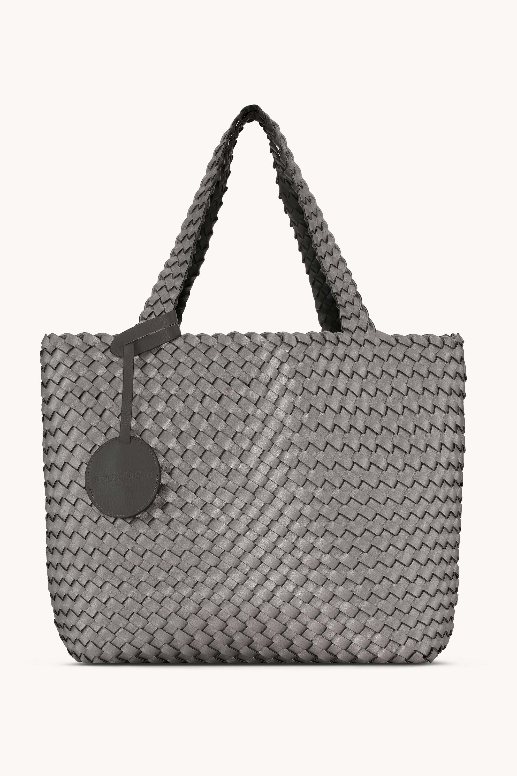 Tote Bag Geflochten - Dark Shadow Gun Metal
