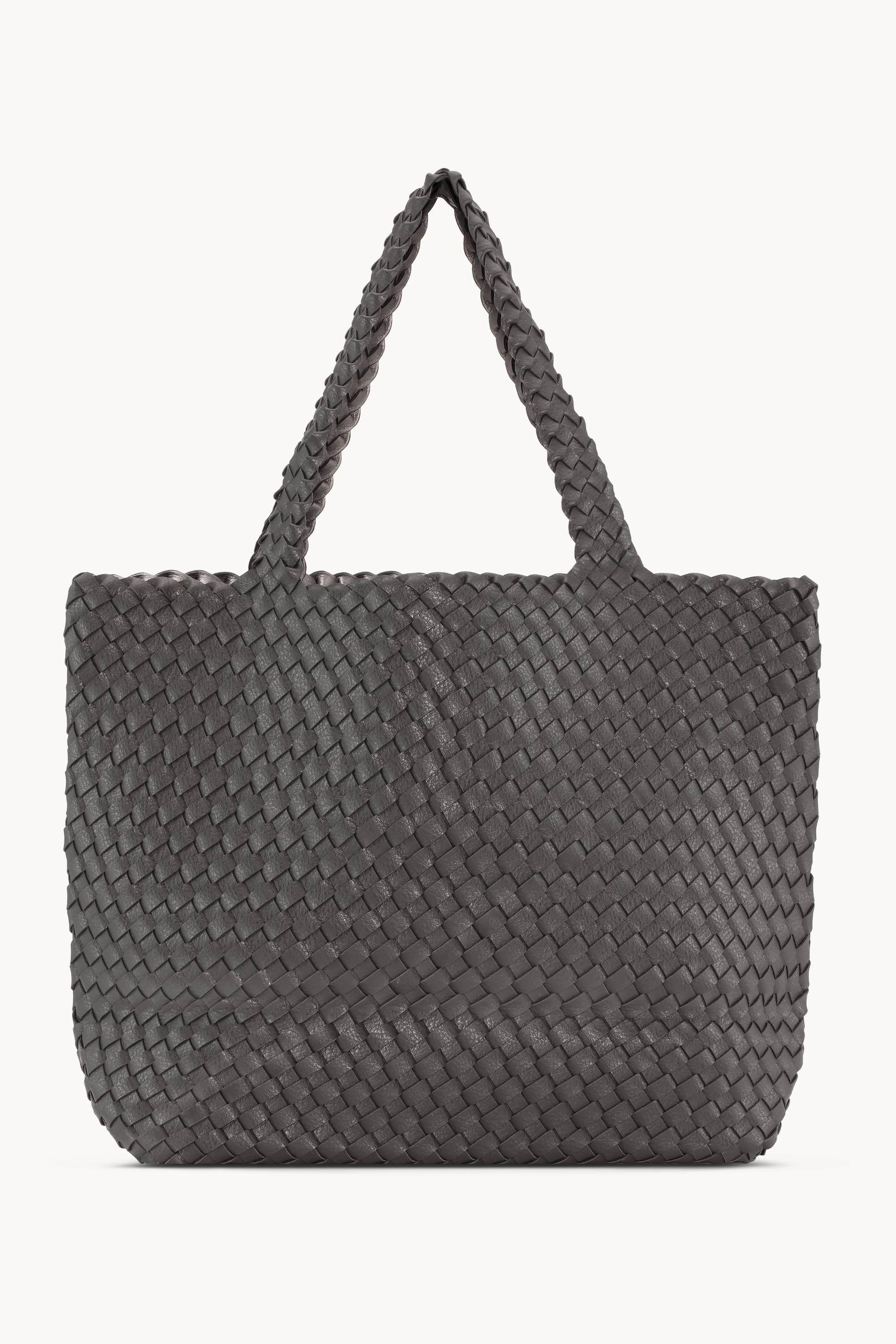 Tote Bag Geflochten - Dark Shadow Gun Metal