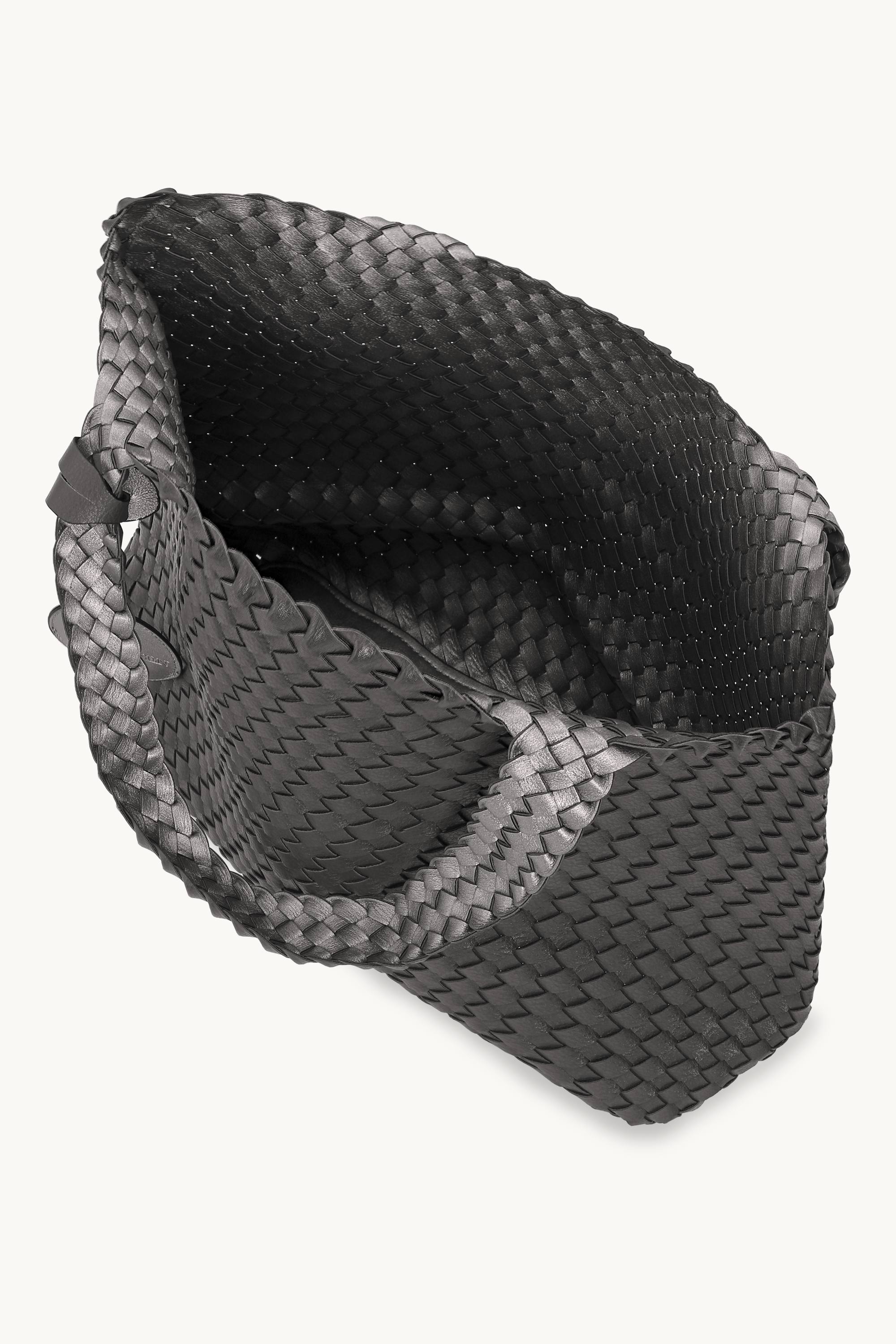 Tote Bag Geflochten - Dark Shadow Gun Metal