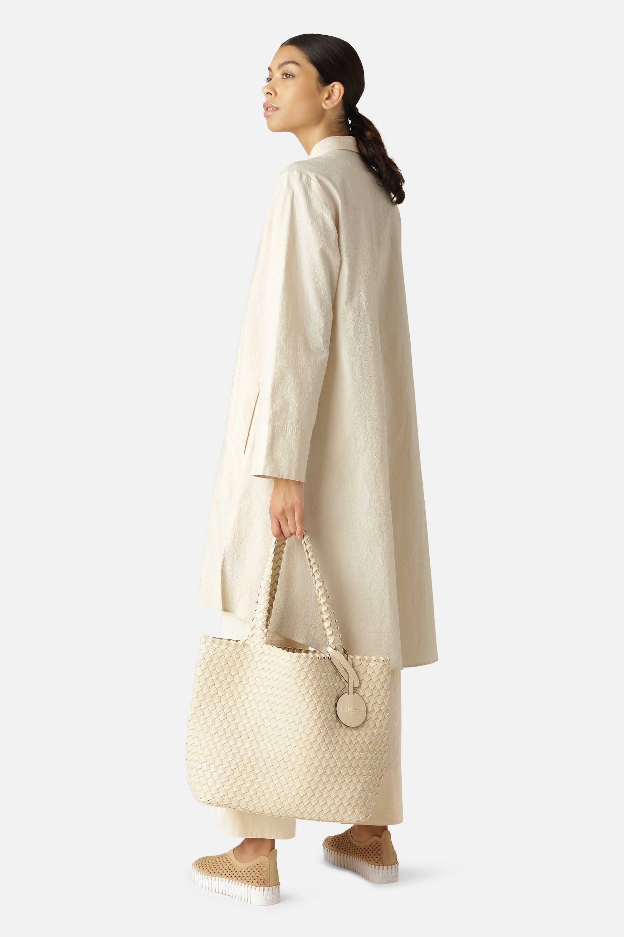 Tote Bag Geflochten - Ivory Platin