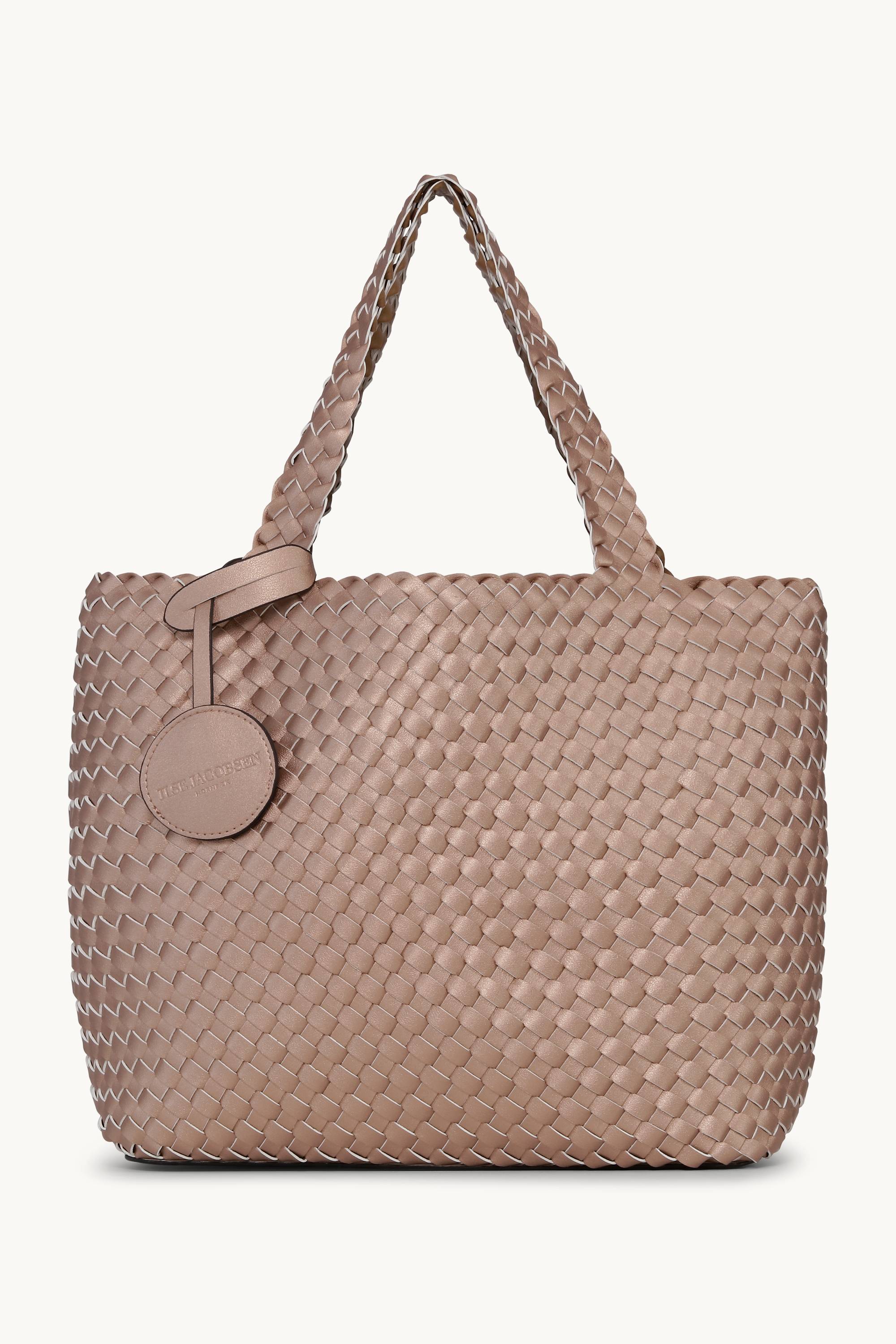 Tote Bag Geflochten - Mocca Metallic Mocca