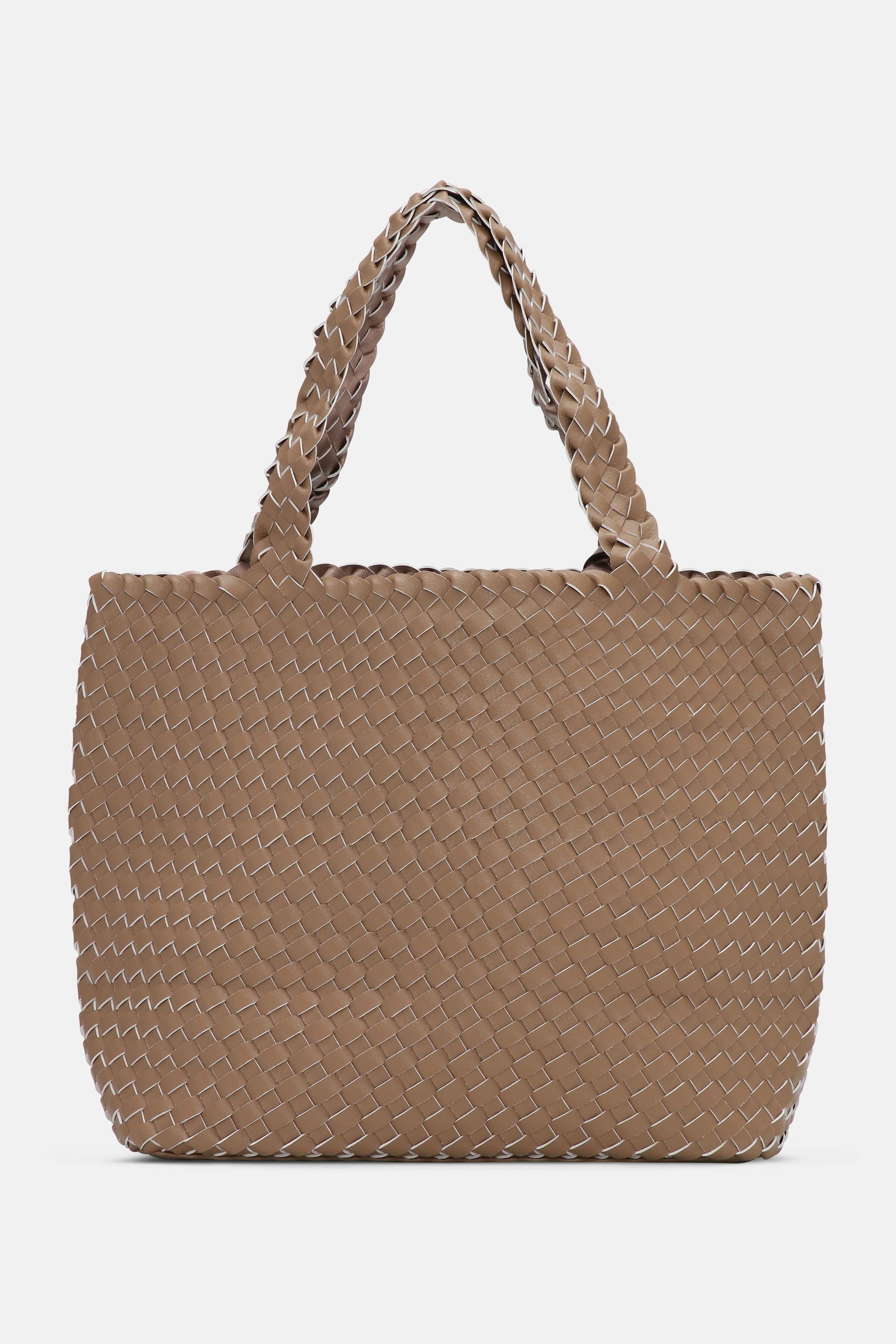 Tote Bag Geflochten - Mocca Metallic Mocca