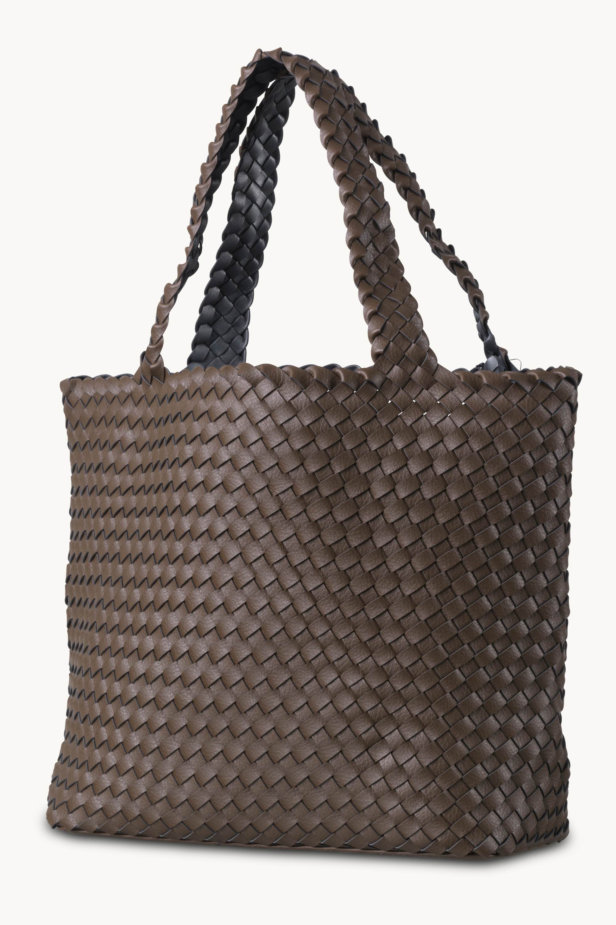 Tote Bag Geflochten - Nut Gun Metal