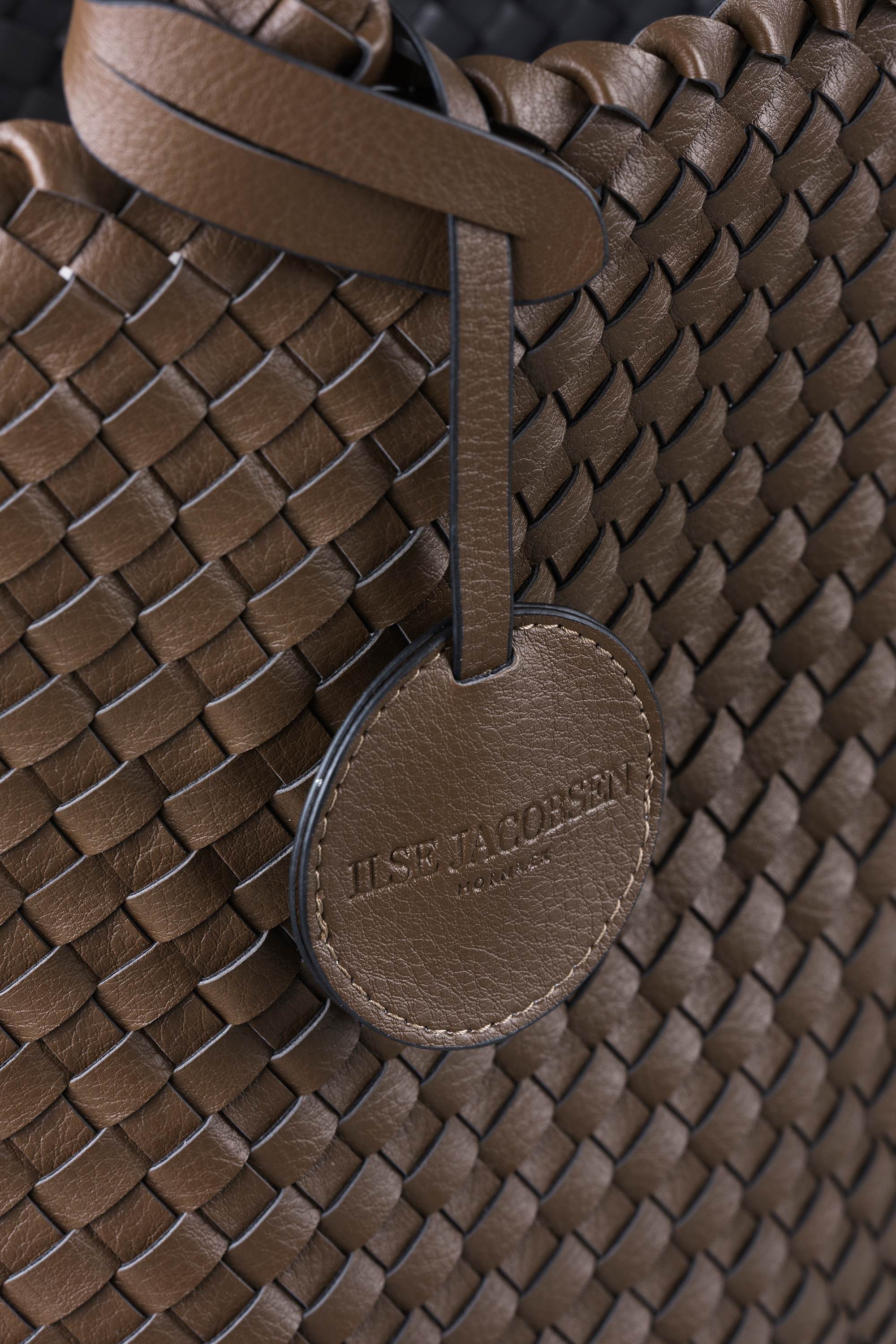 Tote Bag Geflochten - Nut Gun Metal