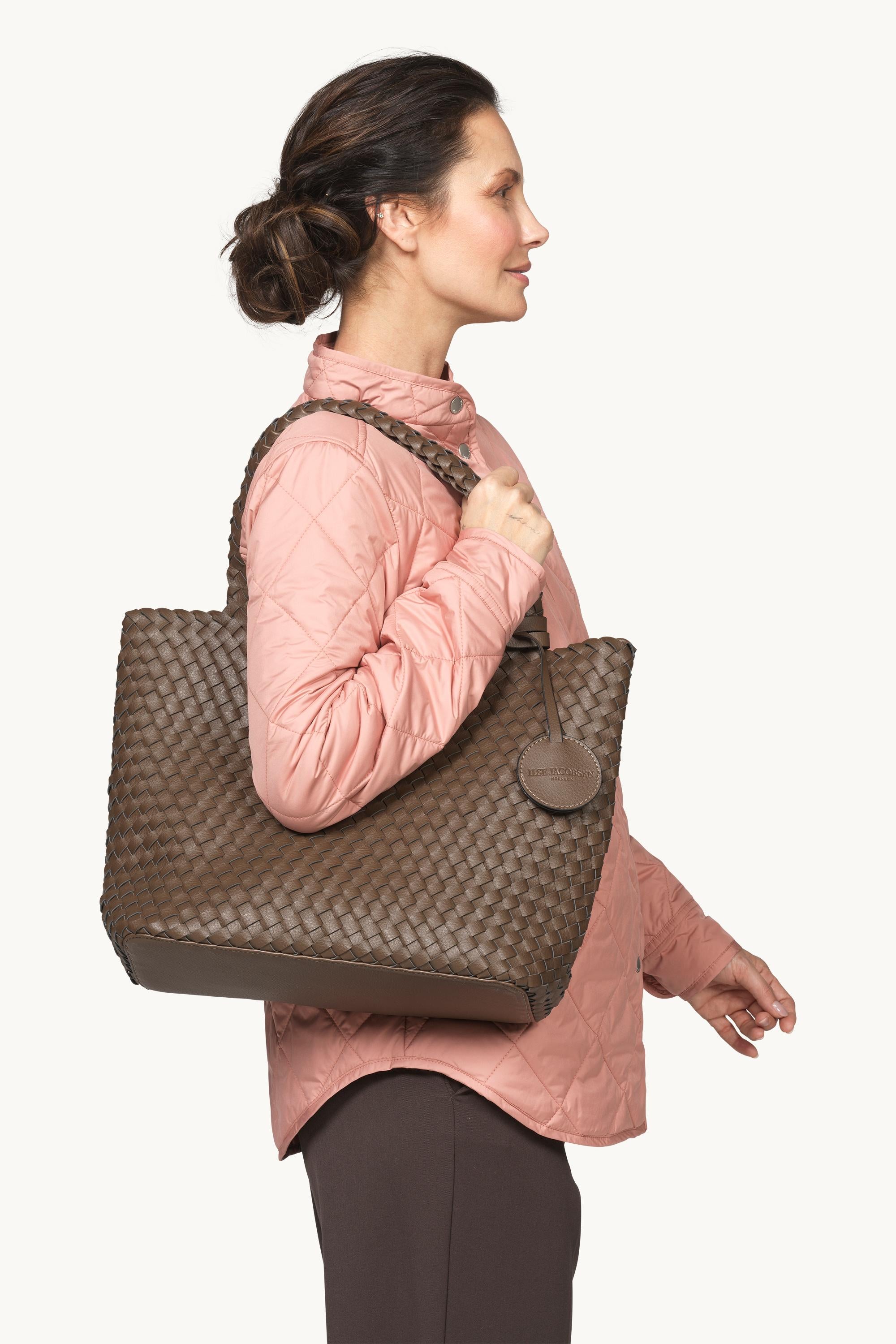 Tote Bag Geflochten - Nut Gun Metal
