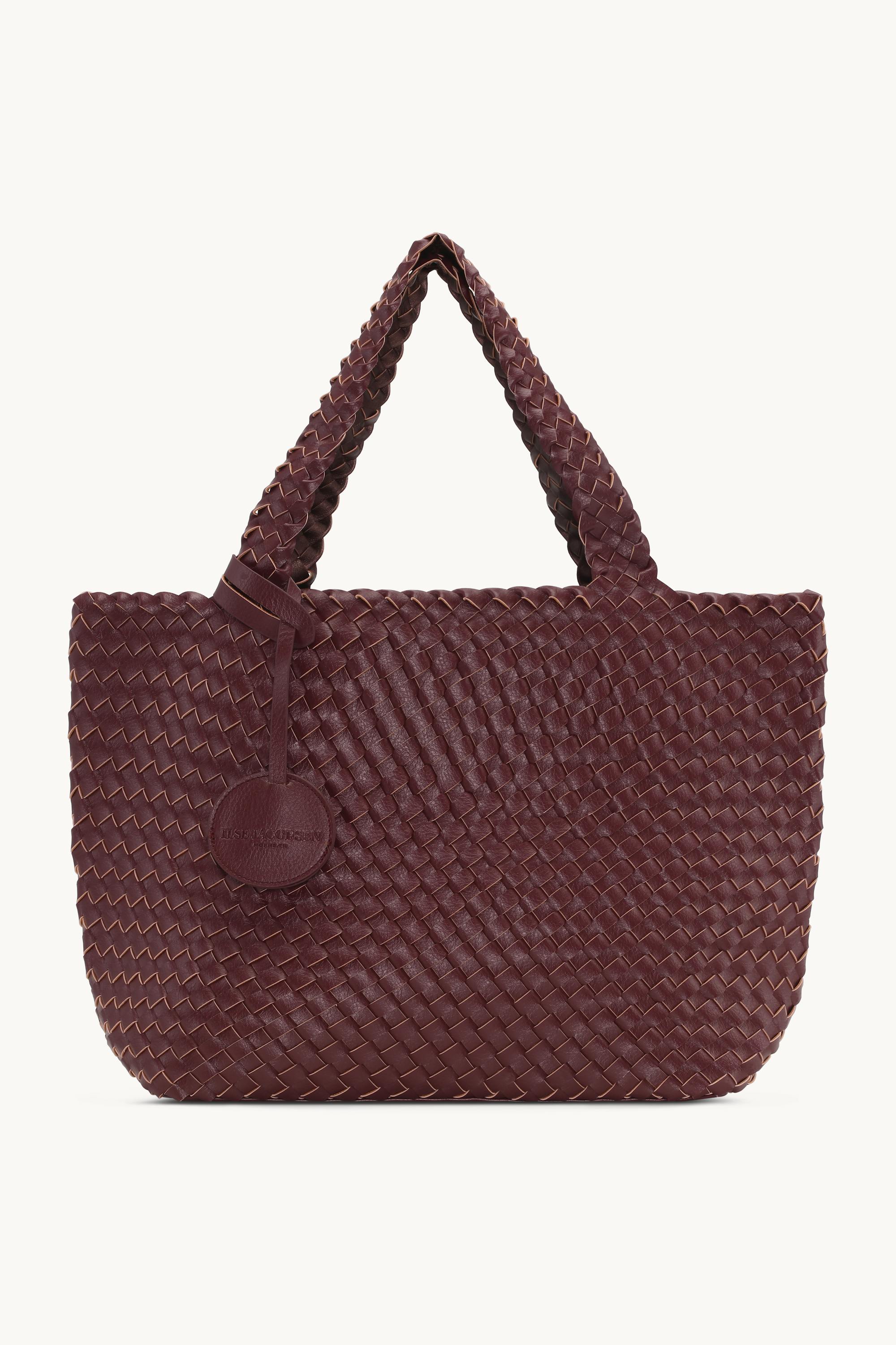 Tote Bag Geflochten - Maroon Banner Ebony