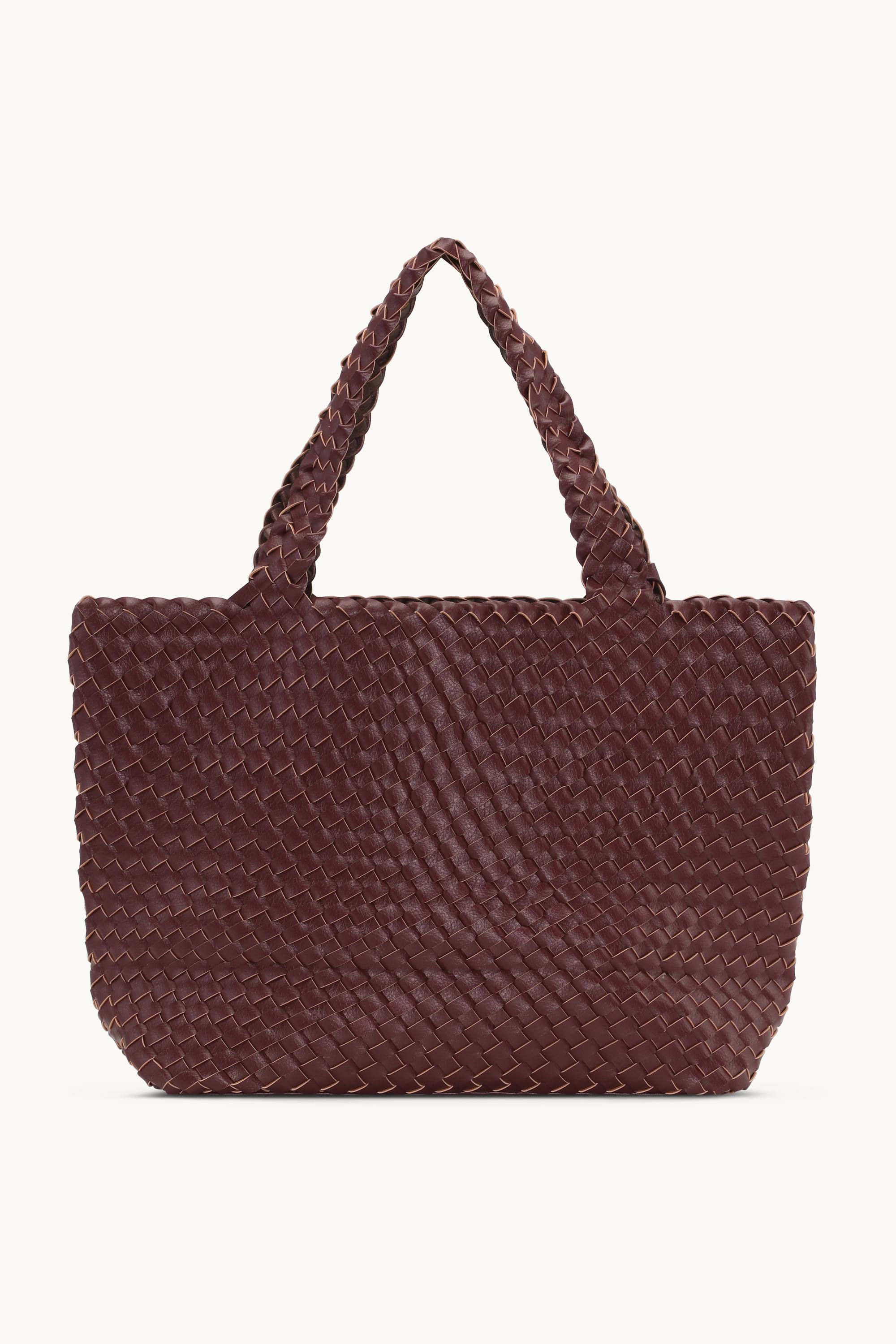 Tote Bag Geflochten - Maroon Banner Ebony