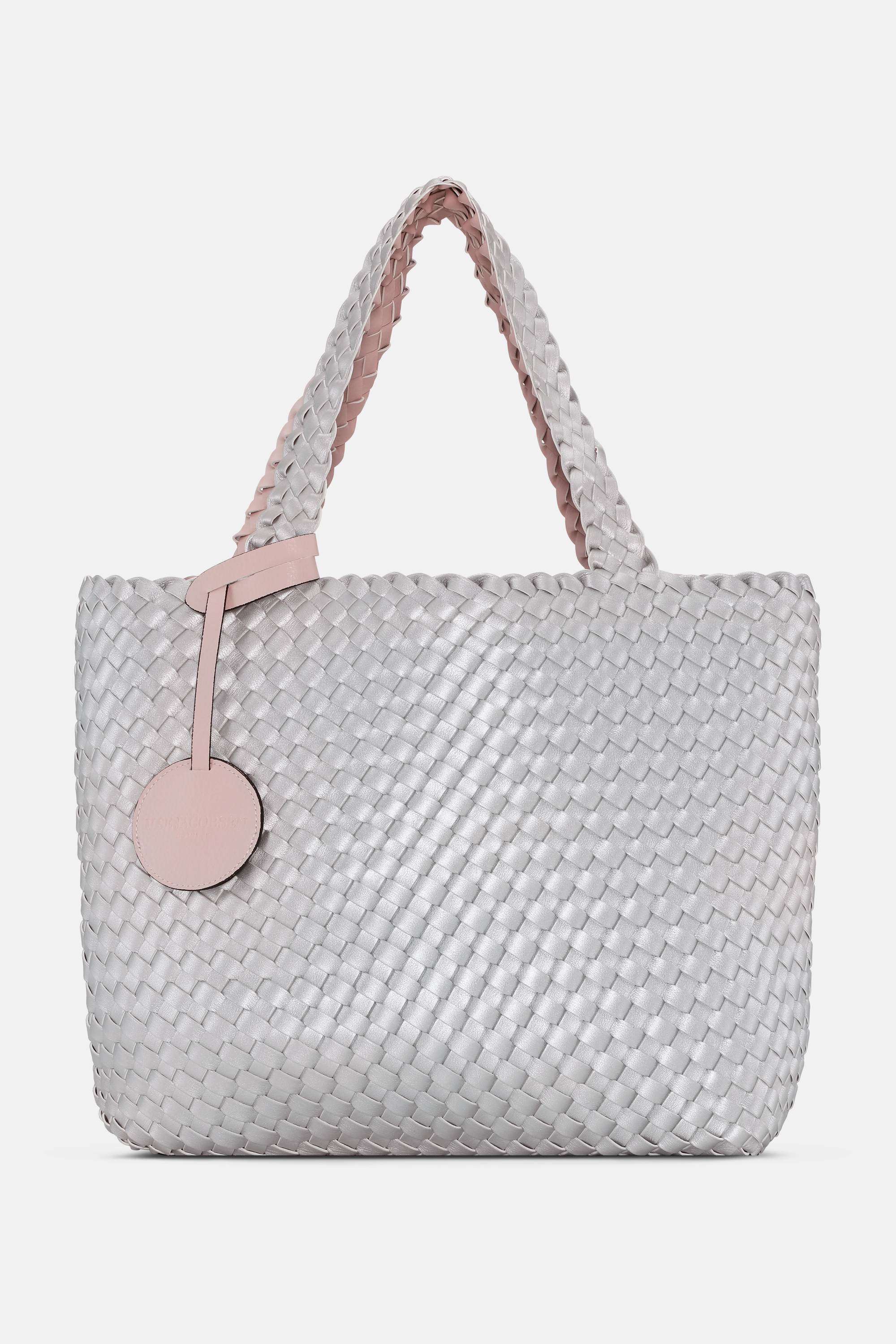 Tote Bag Geflochten - Rose Silver