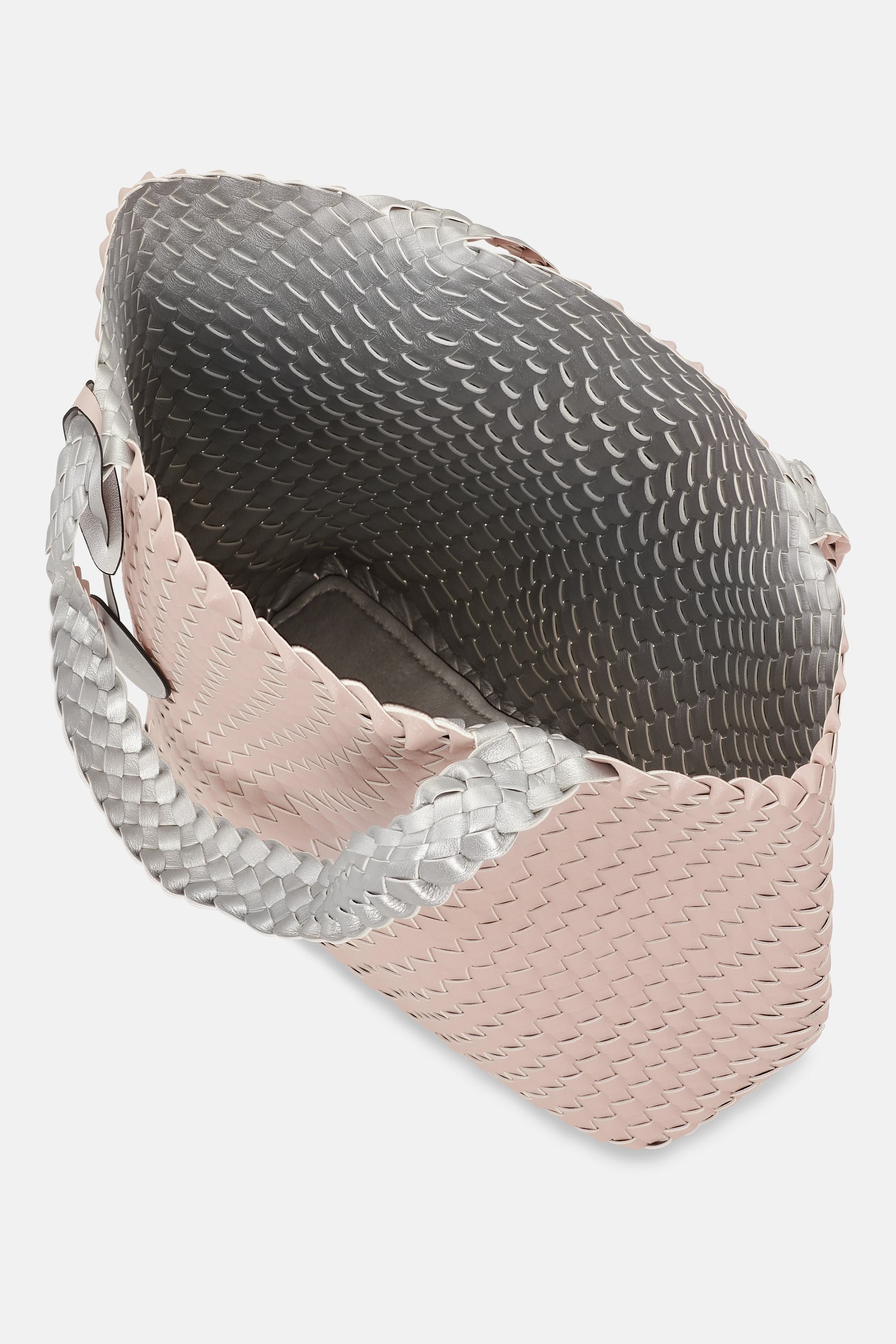 Tote Bag Geflochten - Rose Silver