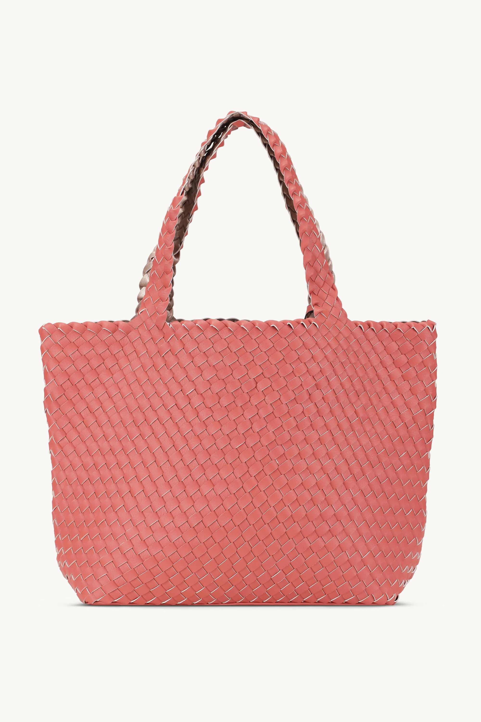Tote Bag Geflochten - Durbarry Metallic Rose