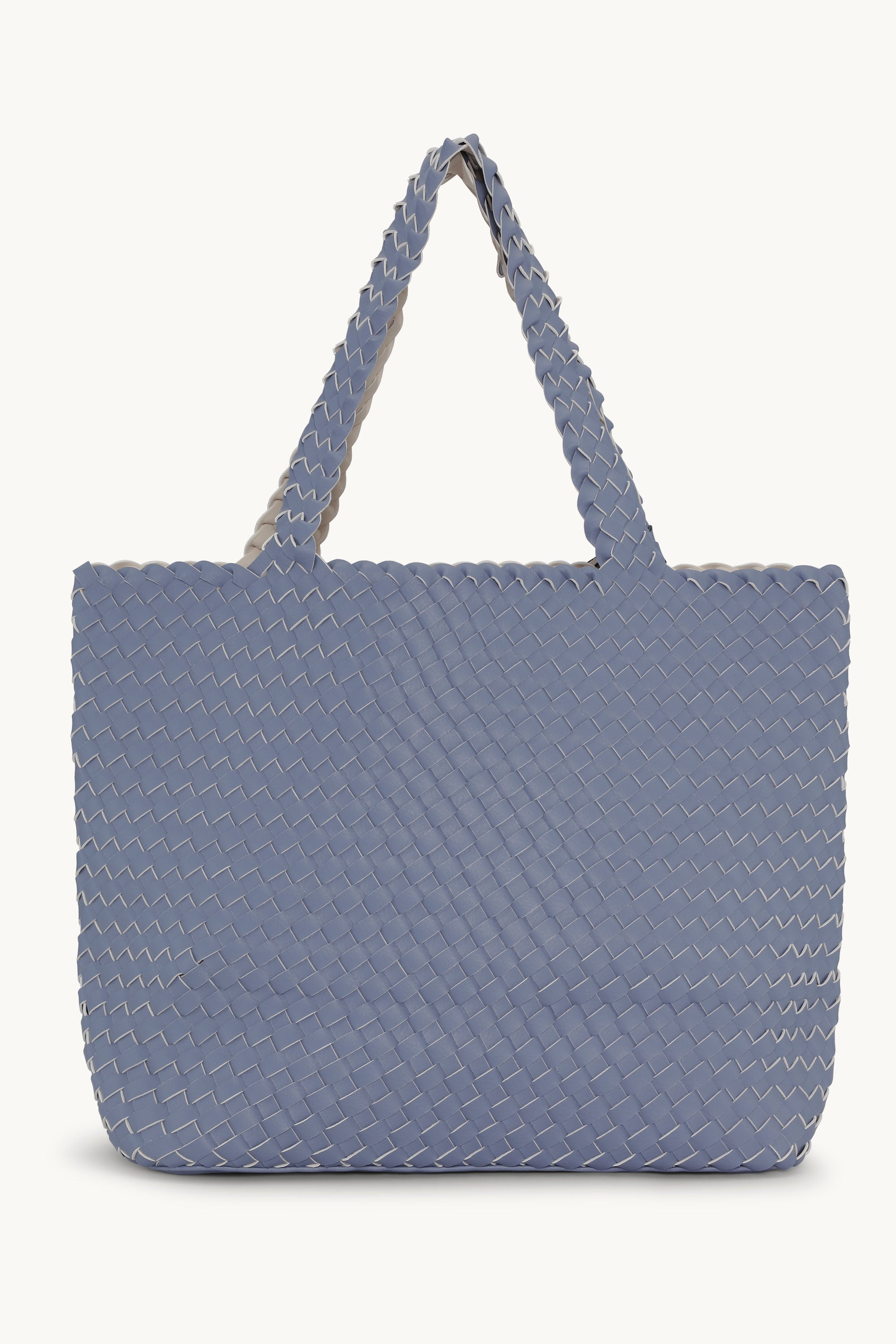 Tote Bag Geflochten - Blue Cloud Egg White
