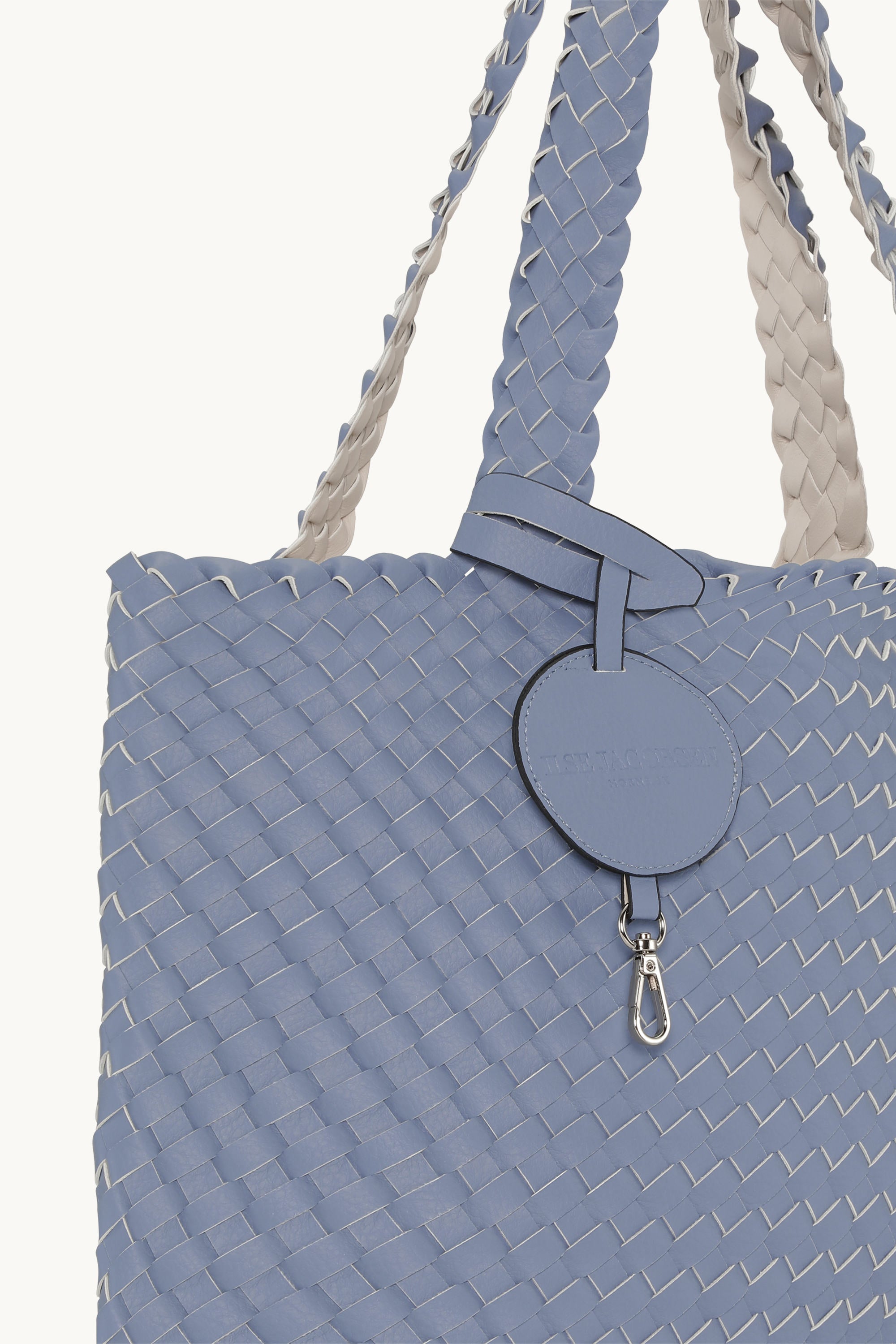 Tote Bag Geflochten - Blue Cloud Egg White